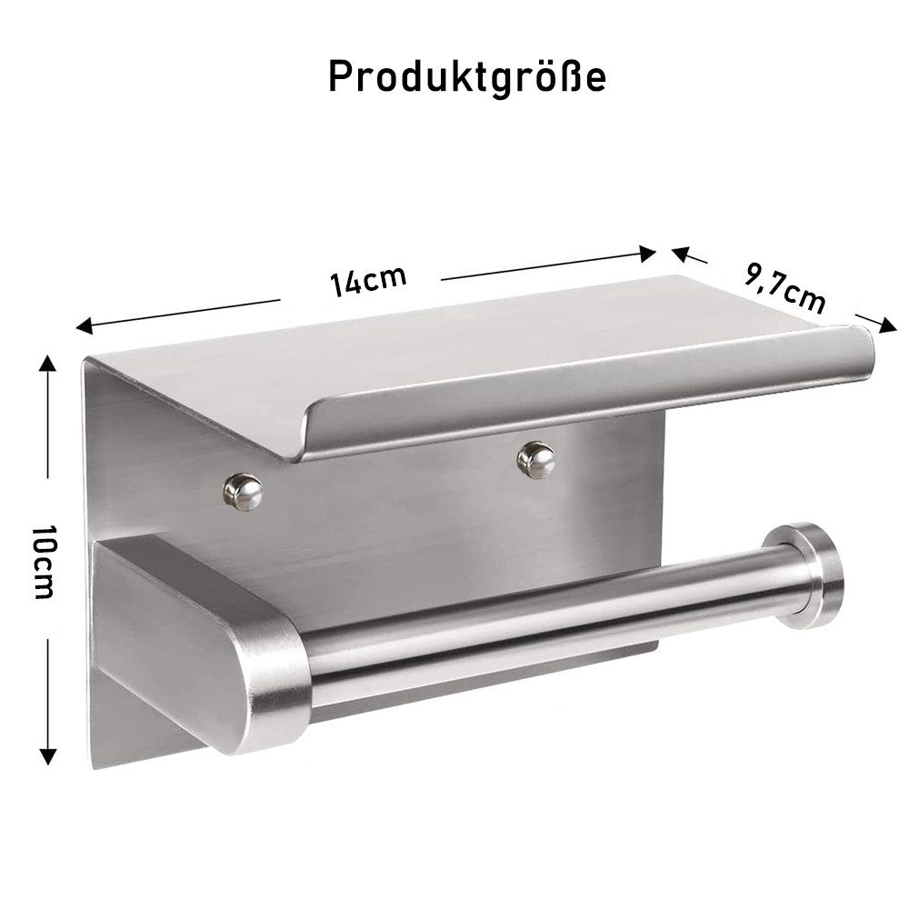 NUODWELL Toilettenpapierhalter Toilettenpapierhalter, Wandmonte Aluminium K günstig online kaufen