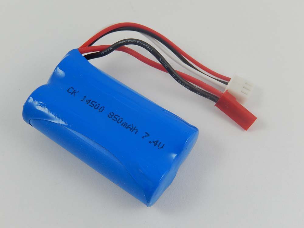 vhbw Akku passend für Revell Control 23978 Sky Spider Modellbau RC / Drohnen-Akku Akku Li-Ion 850 mAh (7,4 V, 1 St), Leistungsfähiger Austausch-Akku für Drohne, Wiederaufladbar, Jede