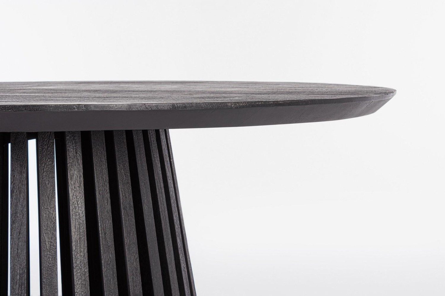 Natur24 Esstisch Odion Tisch 130 x 130 x 75 cm Mango Schwarz