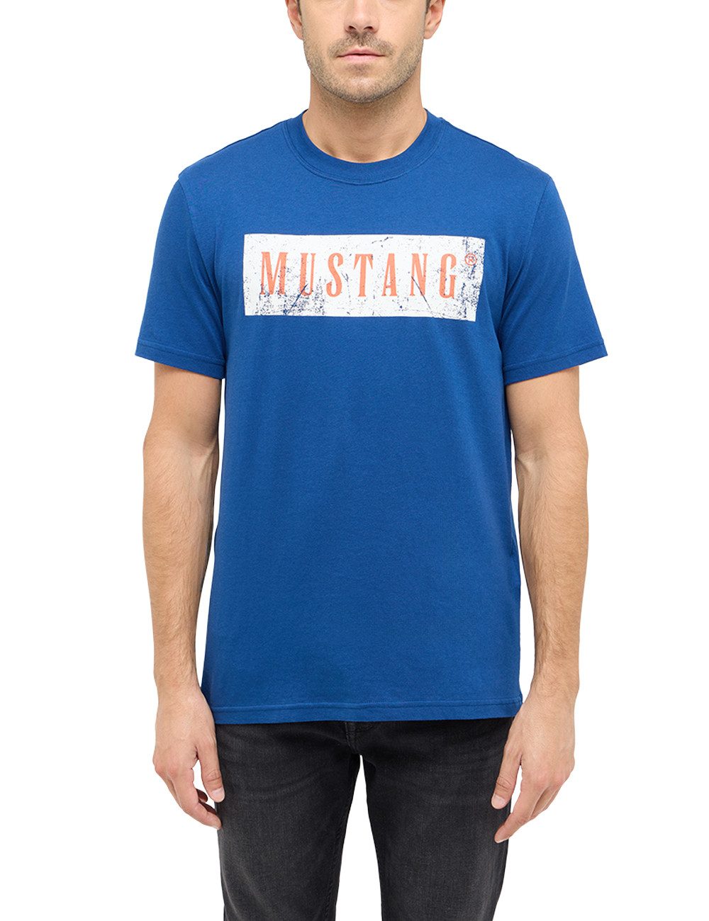 MUSTANG T-Shirt mit Logo Schriftzug günstig online kaufen