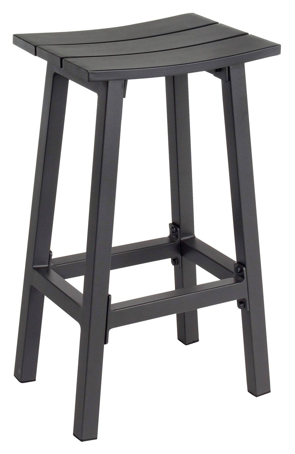 Barhocker KEANU, B 42 cm, Aluminium, Anthrazit