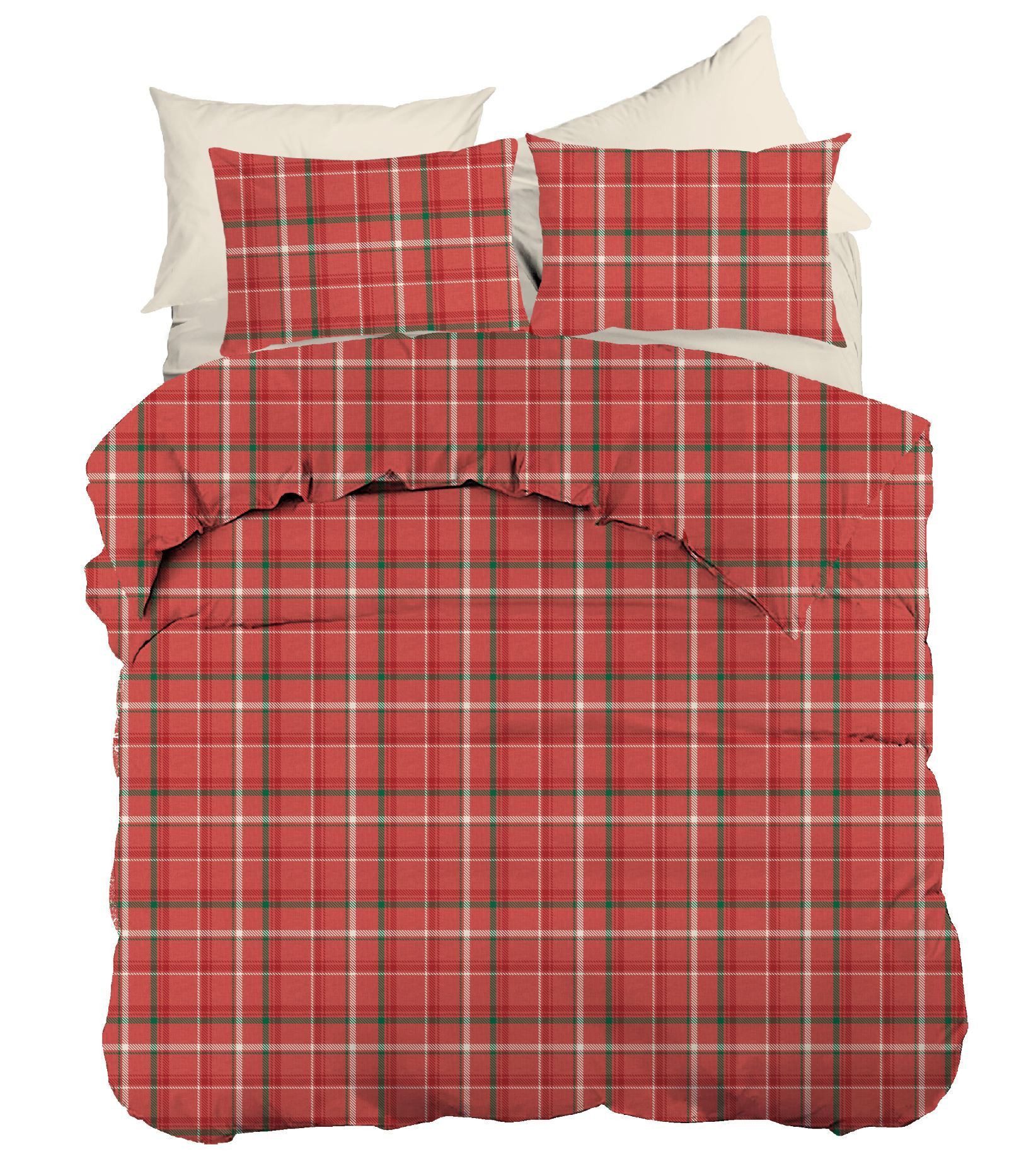 L'Essentiel Maison Bettwäsche Set- Kariert Model, Ranforce, 2 teilig, in 3 günstig online kaufen