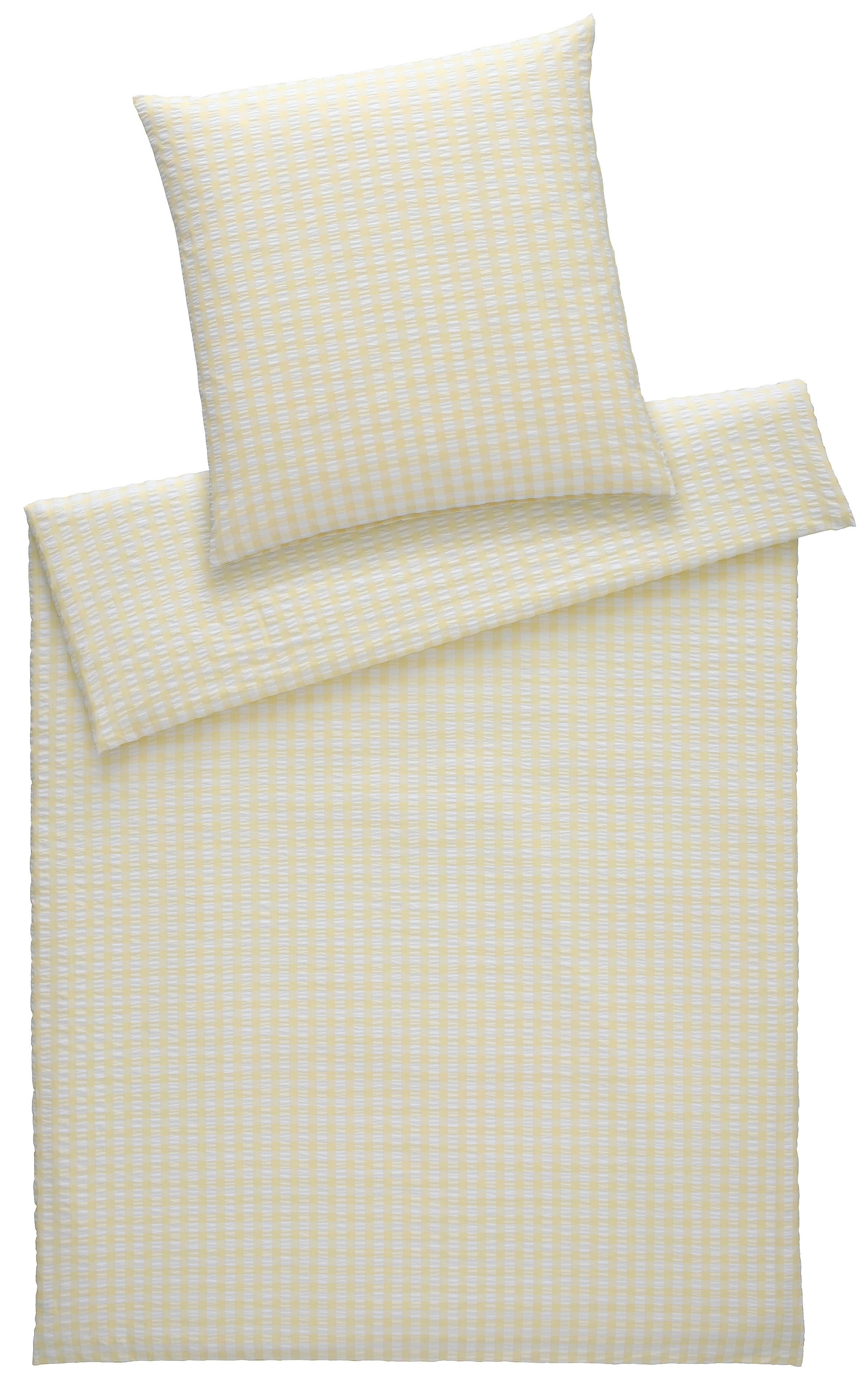 Elegante Bettwäsche Lilly, Seersucker, 2 teilig, angenehmes Hautgefühl