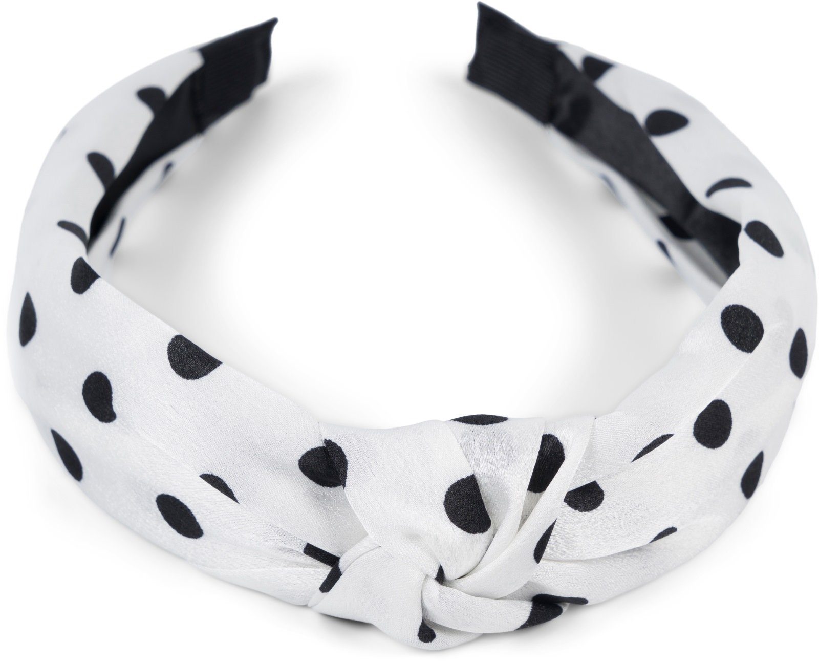 styleBREAKER Haarband, 1-tlg., Haarreif gepunktet mit Knoten Rockabilly