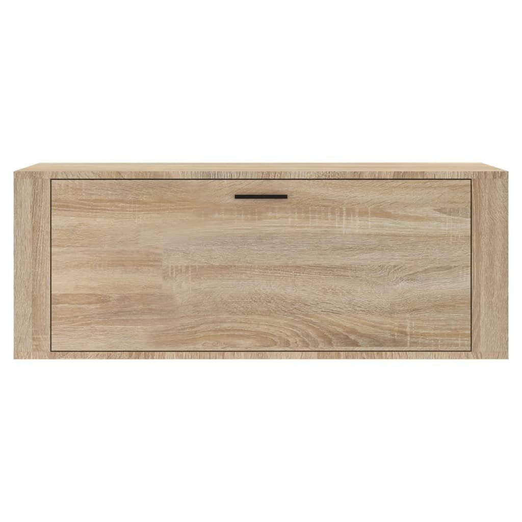 furnicato Schuhschrank Wand-Sonoma-Eiche 100x35x38 Holzwerkstoff cm