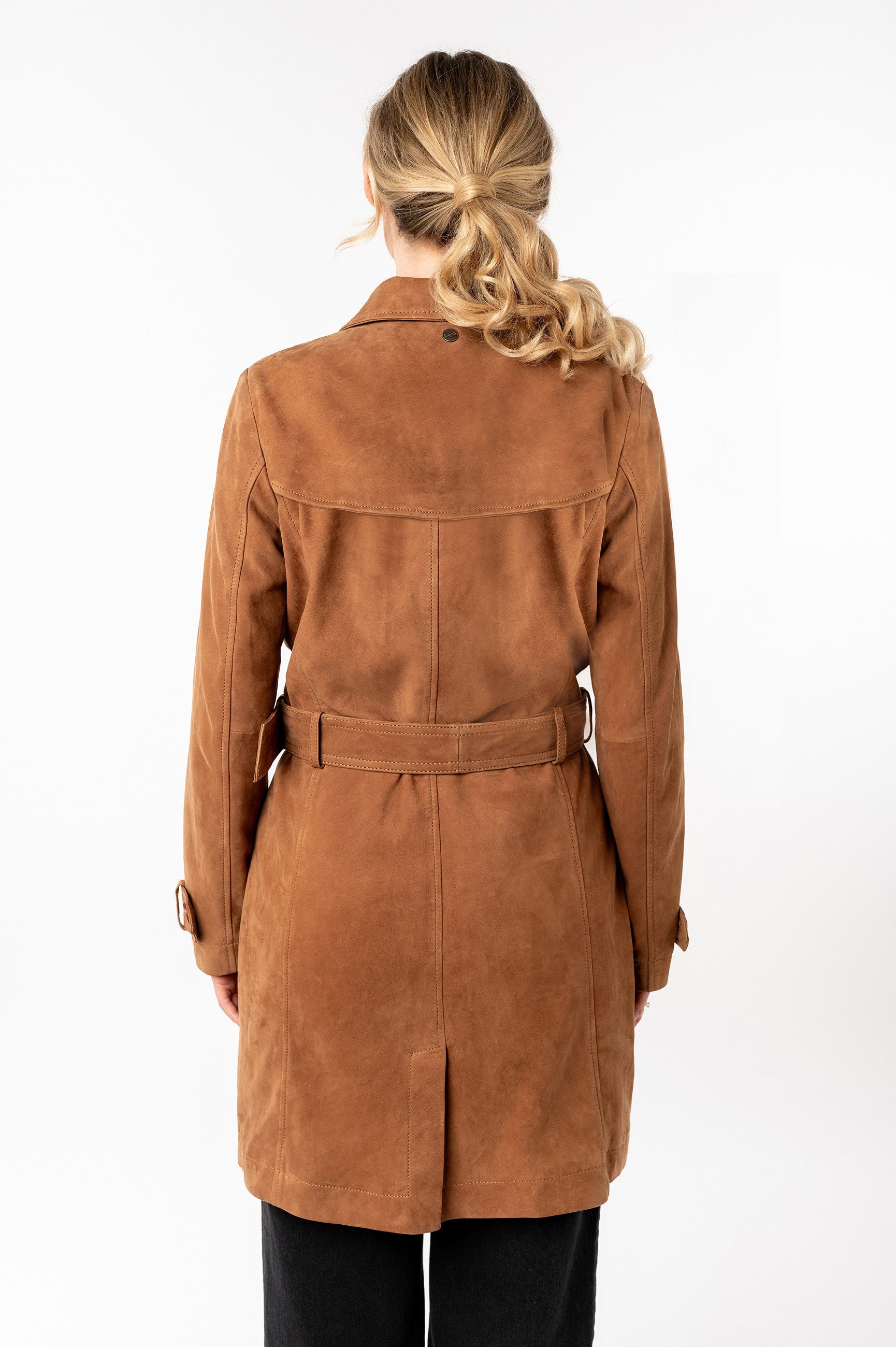 Mauritius Ledermantel MWLilithy mit Reverskragen