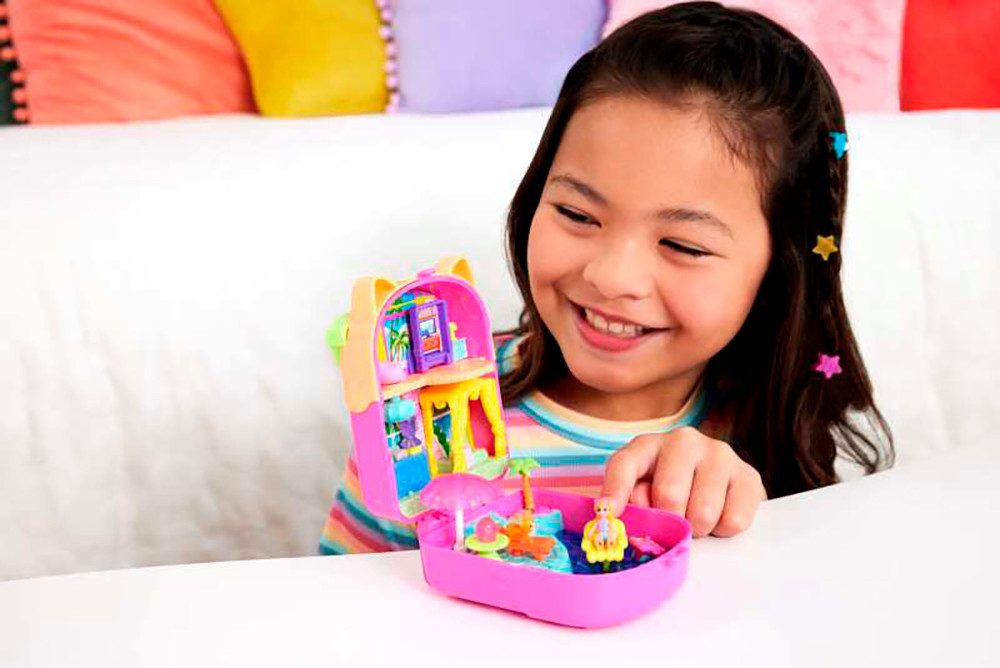 Polly Pocket Spielwelt Eis am Stiel Kätzchen Schatulle