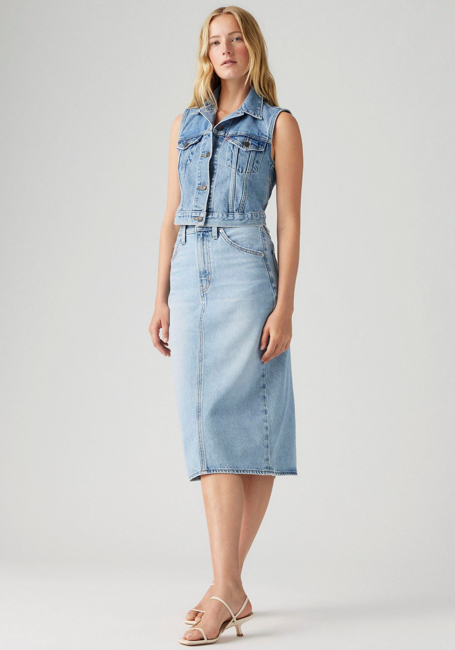 Levi's® Jeansrock HR BACK SLIT SKIR mit Schlitz hinten