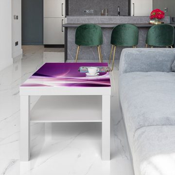 DEQORI Couchtisch 'Violettes Lichtspiel', Glas Beistelltisch Glastisch modern