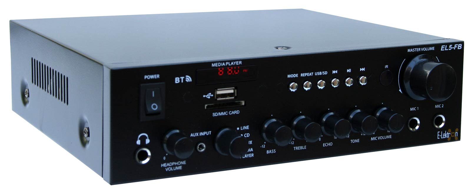 E-Lektron EL5-FB Audioverstärker (Anzahl Kanäle: 2, 25 W, FM Radio)