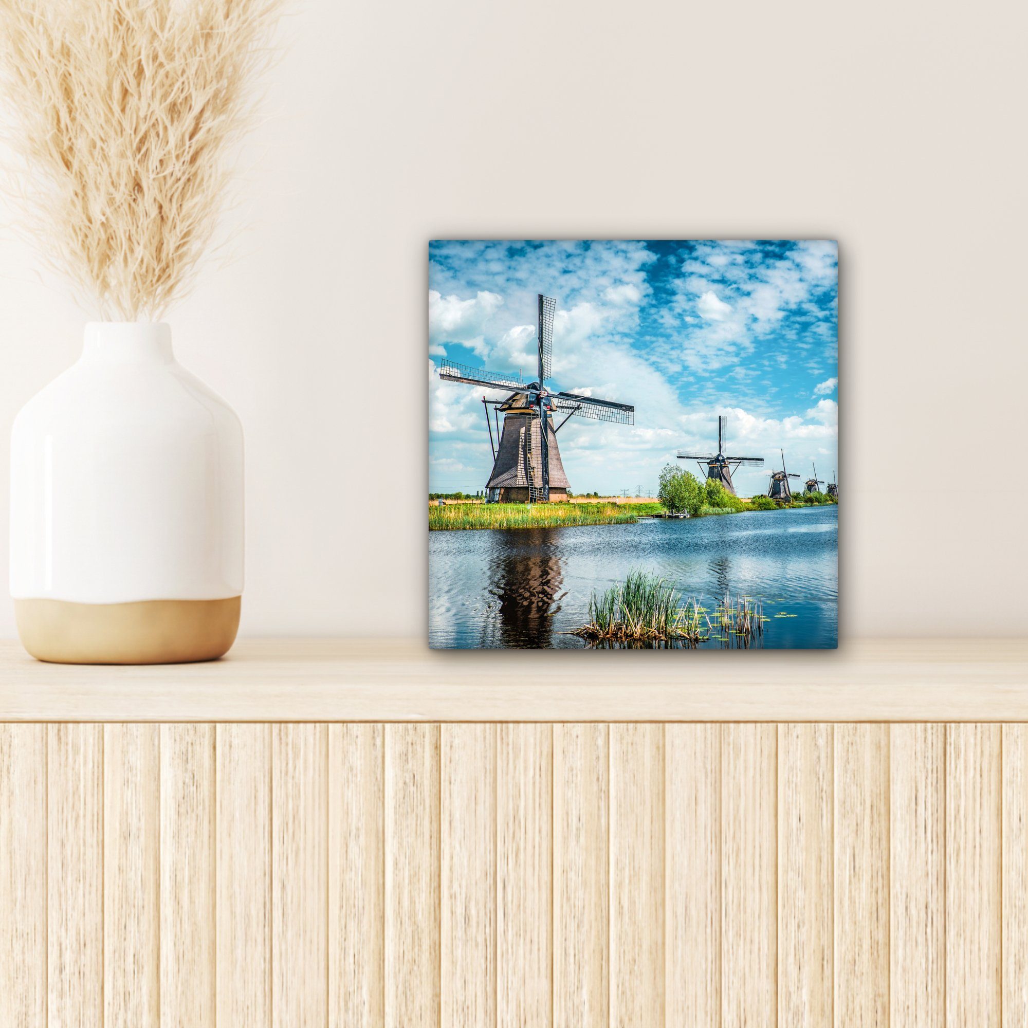 Leinwandbild St), für OneMillionCanvasses® (1 Mühle - Bilder Niederlande, Leinwand Schlafzimmer Luft - Wohnzimmer