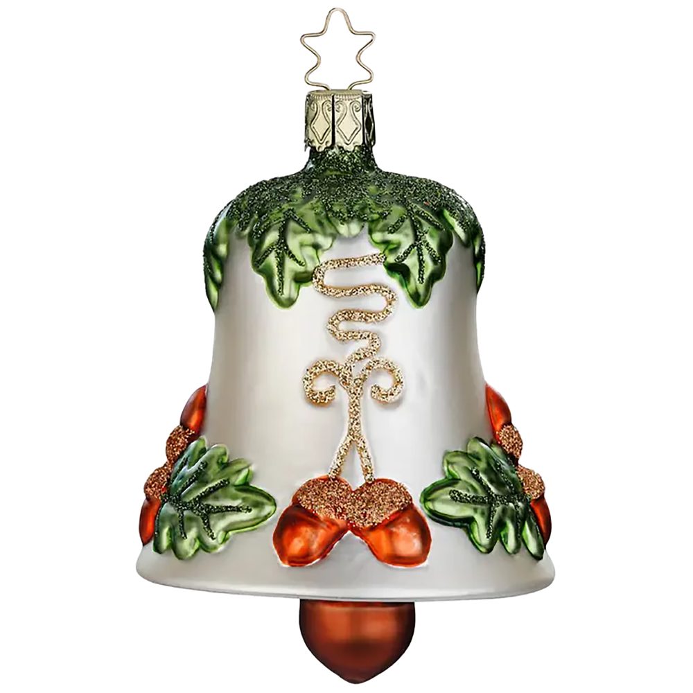 INGE-GLAS® Christbaumschmuck Herbstzeit Glocke, 10,5cm (1-tlg), mundgeblasen, handbemalt