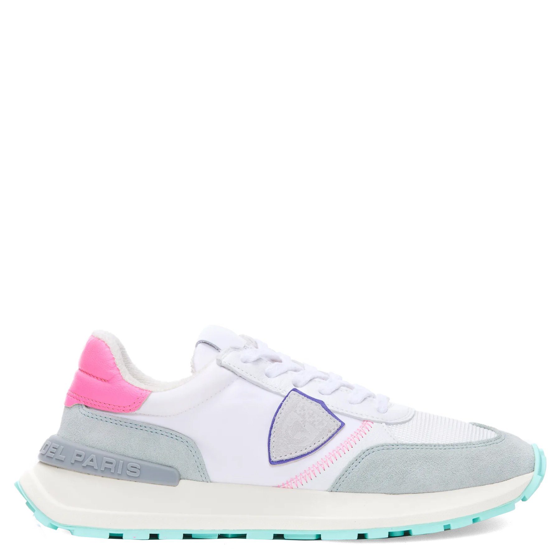 PHILIPPE MODEL Sneaker ANTIBES Mondial Blanc Fucsia Sneaker