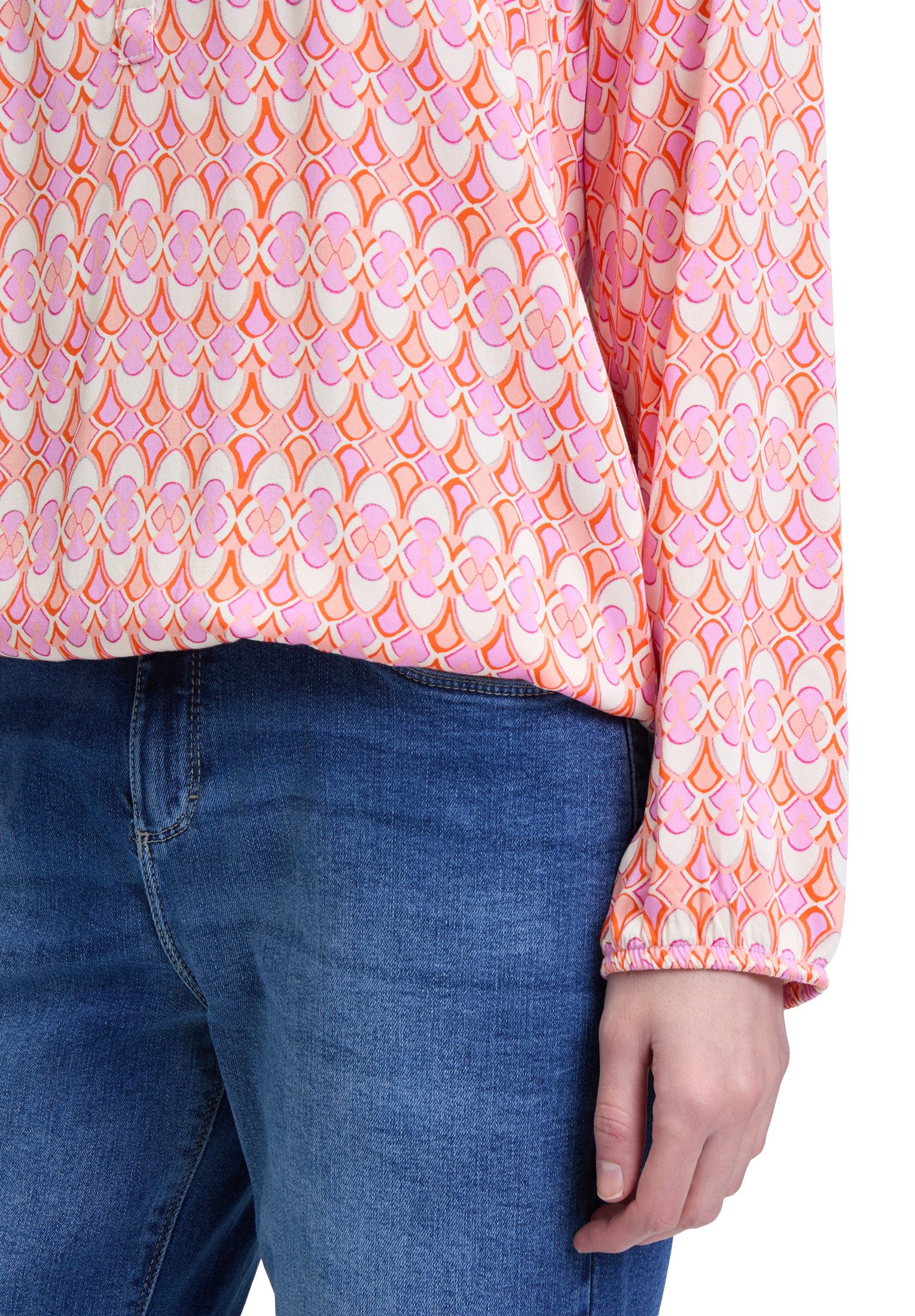 Cartoon Schlupfbluse Damen mit Muster
