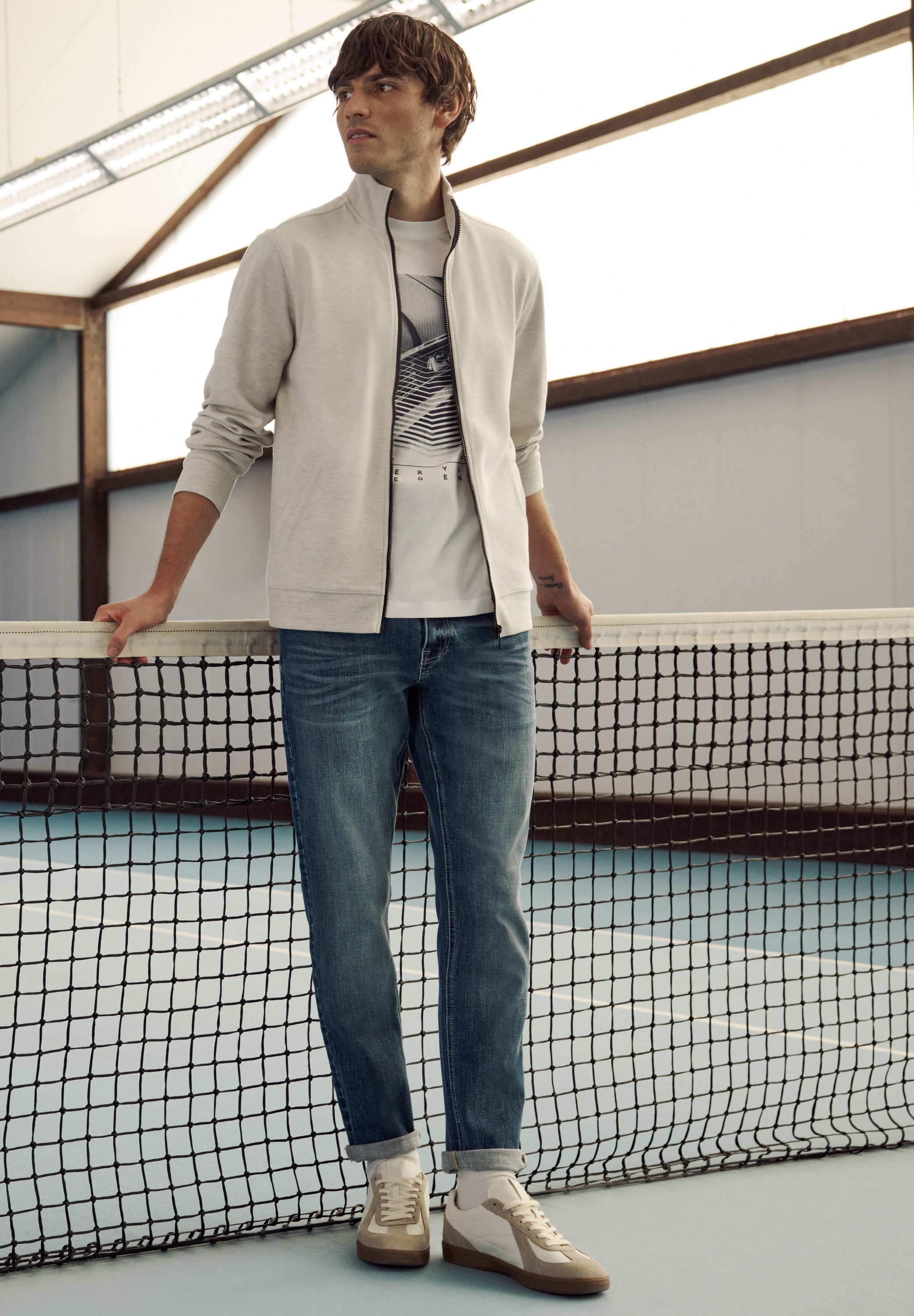 STREET ONE MEN Kurzjacke mit Stehkragen
