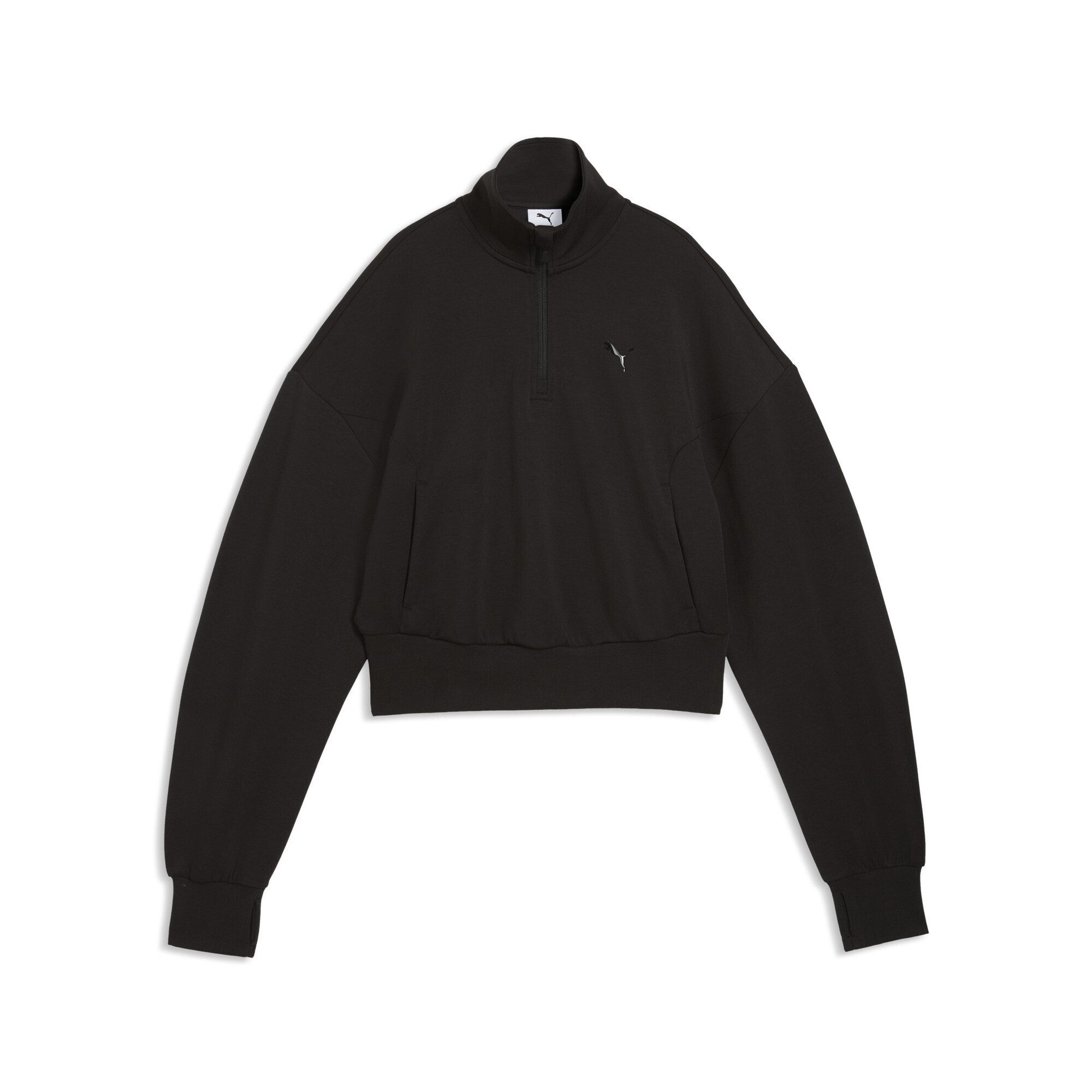 PUMA Sweatshirt PUMATECH SENSE Crew Sweatshirt mit Reißverschluss bis zum Hals