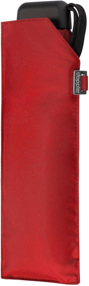 doppler® Taschenregenschirm Carbonsteel Mini Slim uni, Red