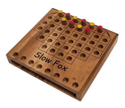 ROMBOL Denkspiele Spiel, Brettspiel Slow Fox (Hartmut Kommerell, 2014), Taktikspiel für 2 Personen, exklusiv nur bei uns