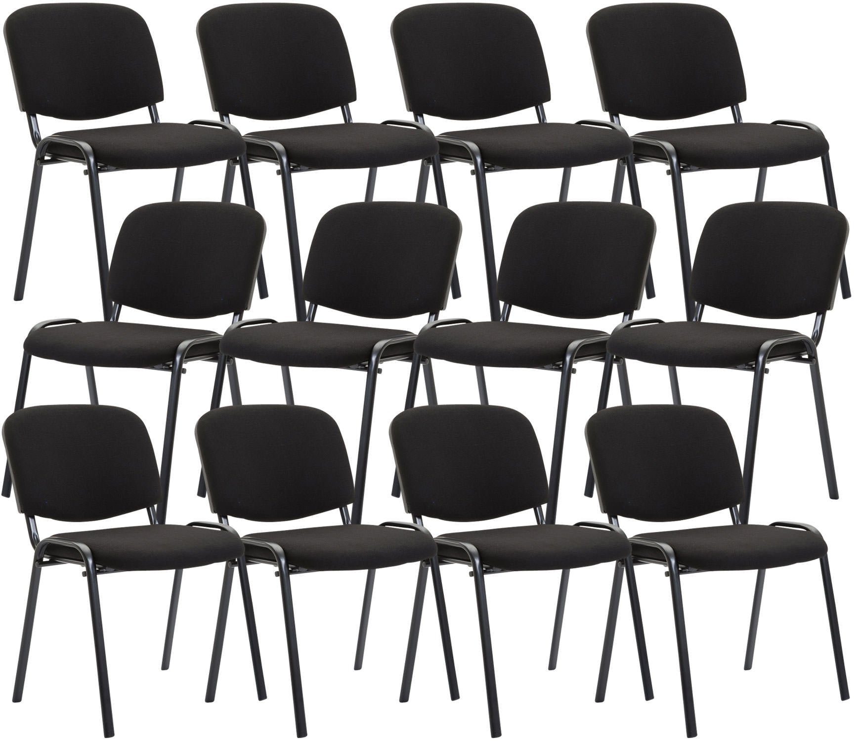 CLP Besucherstuhl Ken Stoff (12er Set), günstig online kaufen