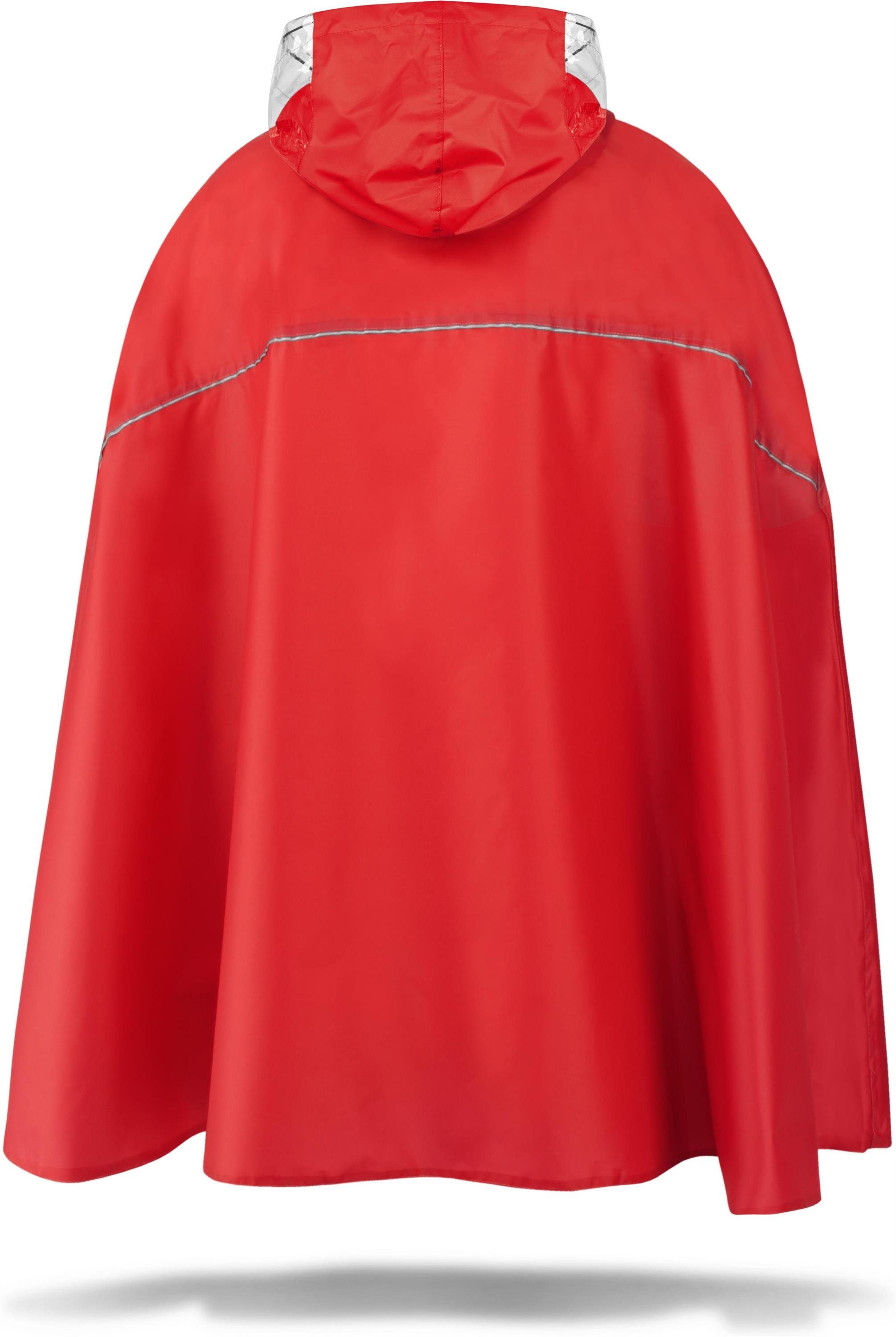 normani Regenponcho Regenponcho Sohra Wasserdichter Fahrradponcho mit Kapuze und Sichtfenster