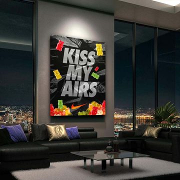 ArtMind XXL-Wandbild KISS MY AIRS, Premium Wandbilder als Poster & gerahmte Leinwand in verschiedenen Größen, Wall Art, Bild, Canvas