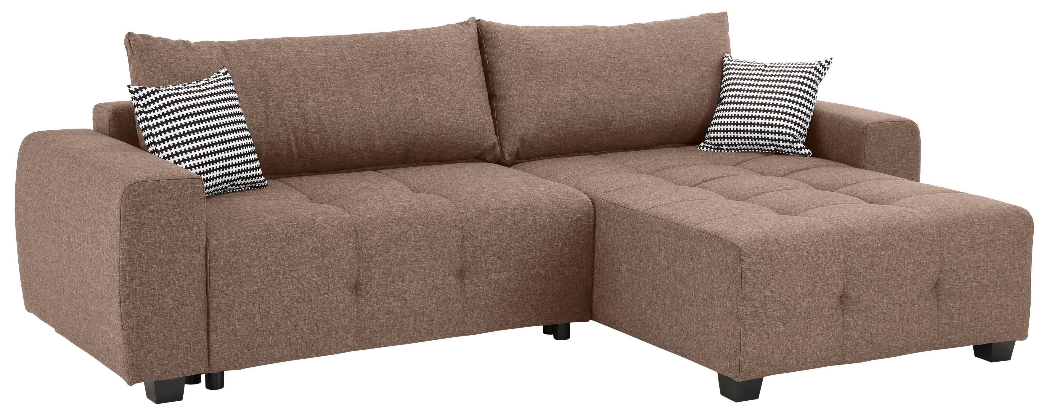 Home affaire Ecksofa Bella, wahlweise mit Bettfunktion und Bettkasten, inkl günstig online kaufen