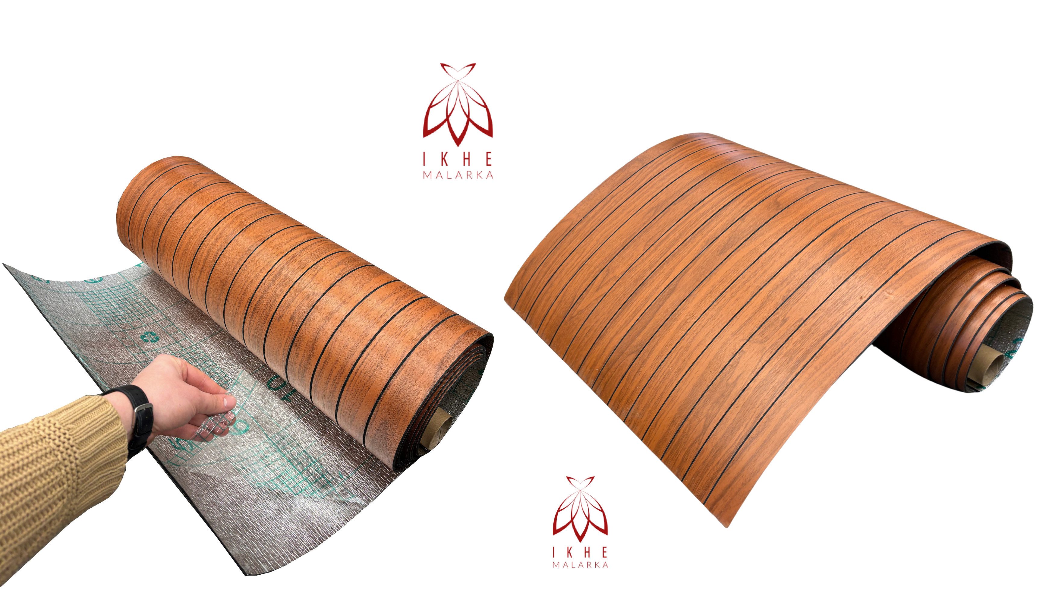 IKHEMalarka Wandpaneel Selbstklebende Flexible Schaum-Wandverkleidung 1,8 m², BxL: 60x300 cm, 1,8 qm, (1 Rolle = 1,8 m², 300x60cm) Schall- und wärmeisolierend, stoßfest, leicht zu reinige. 300x60cm