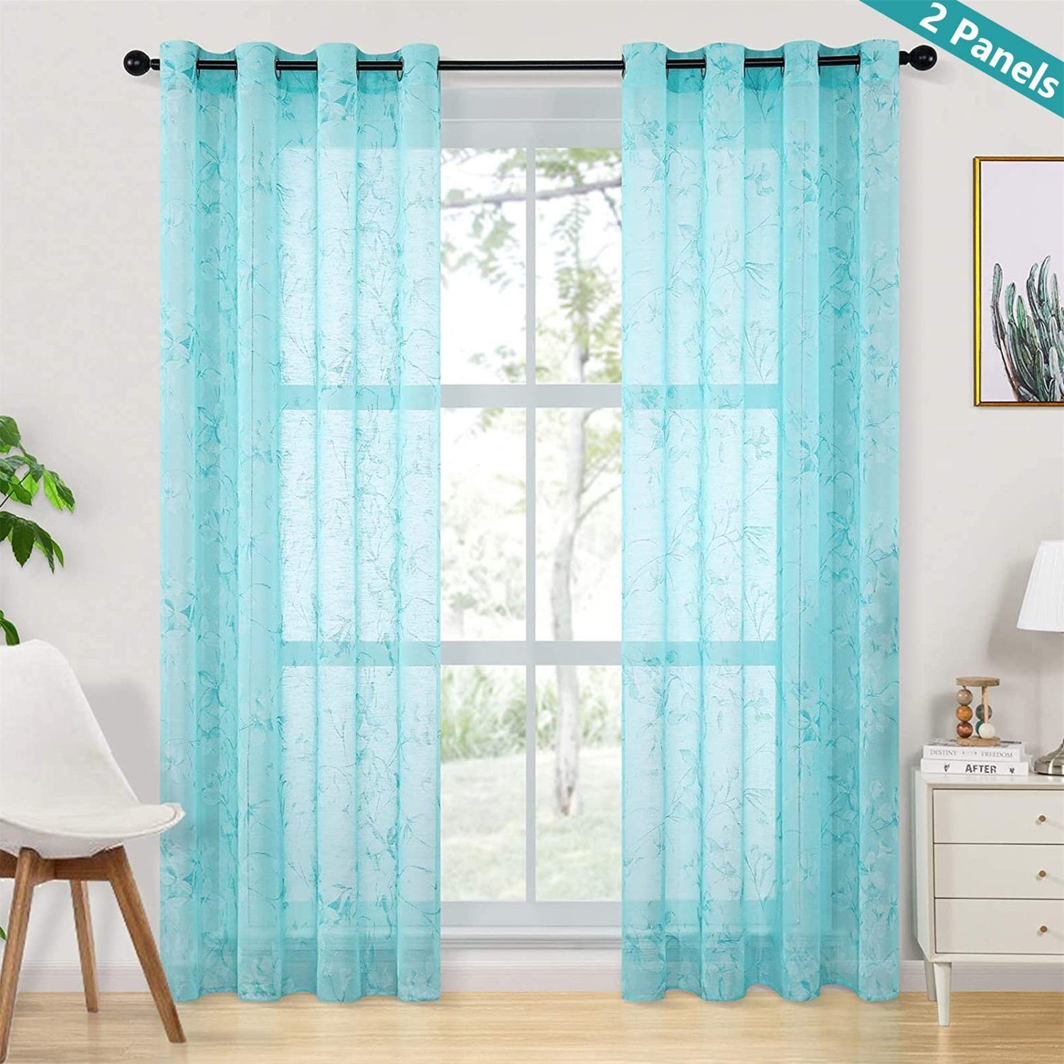 BYSURE Gardine, Ösen (2 St), halbtransparent, günstig online kaufen