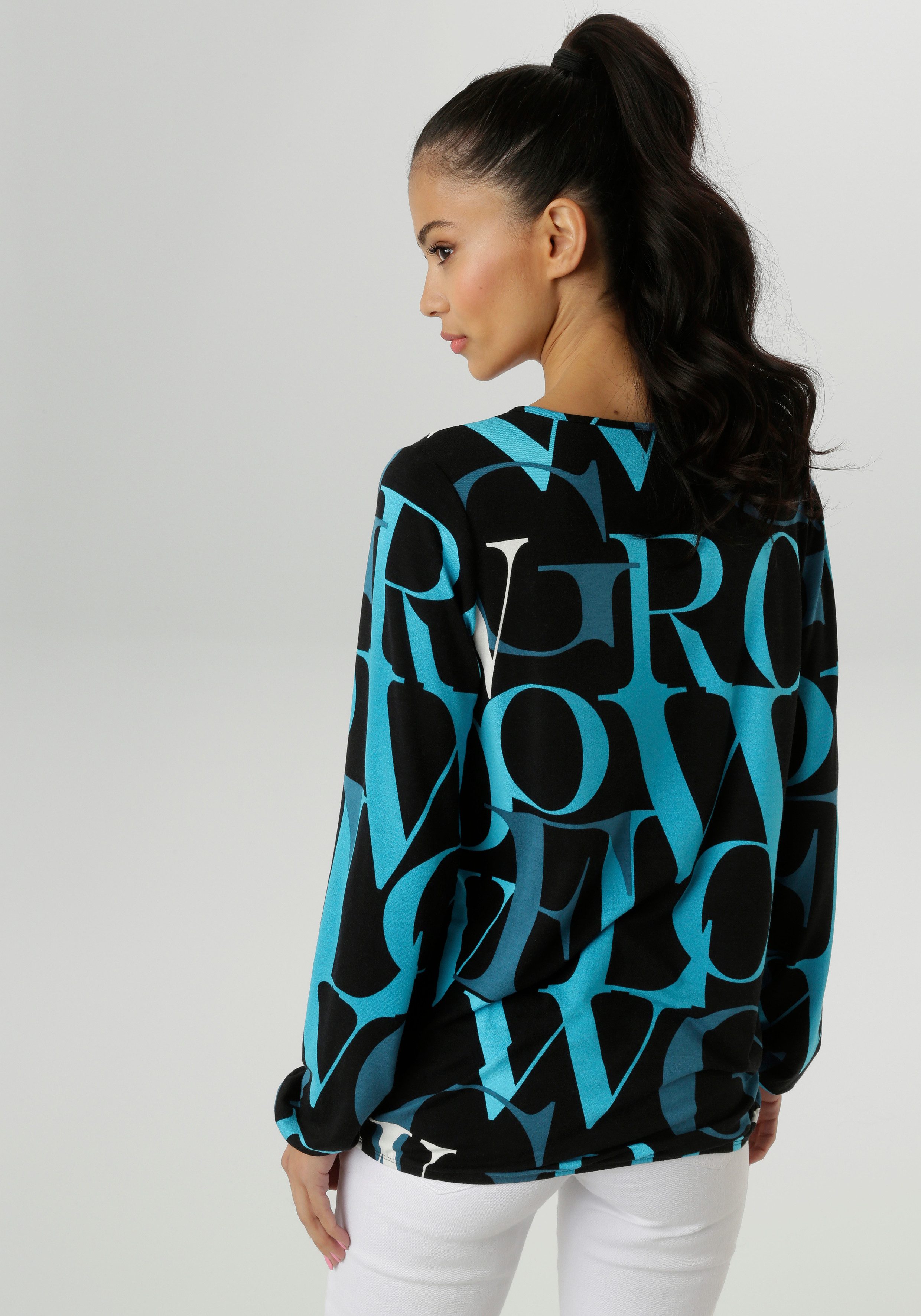 Aniston SELECTED Langarmshirt mit Cut-out und günstig online kaufen