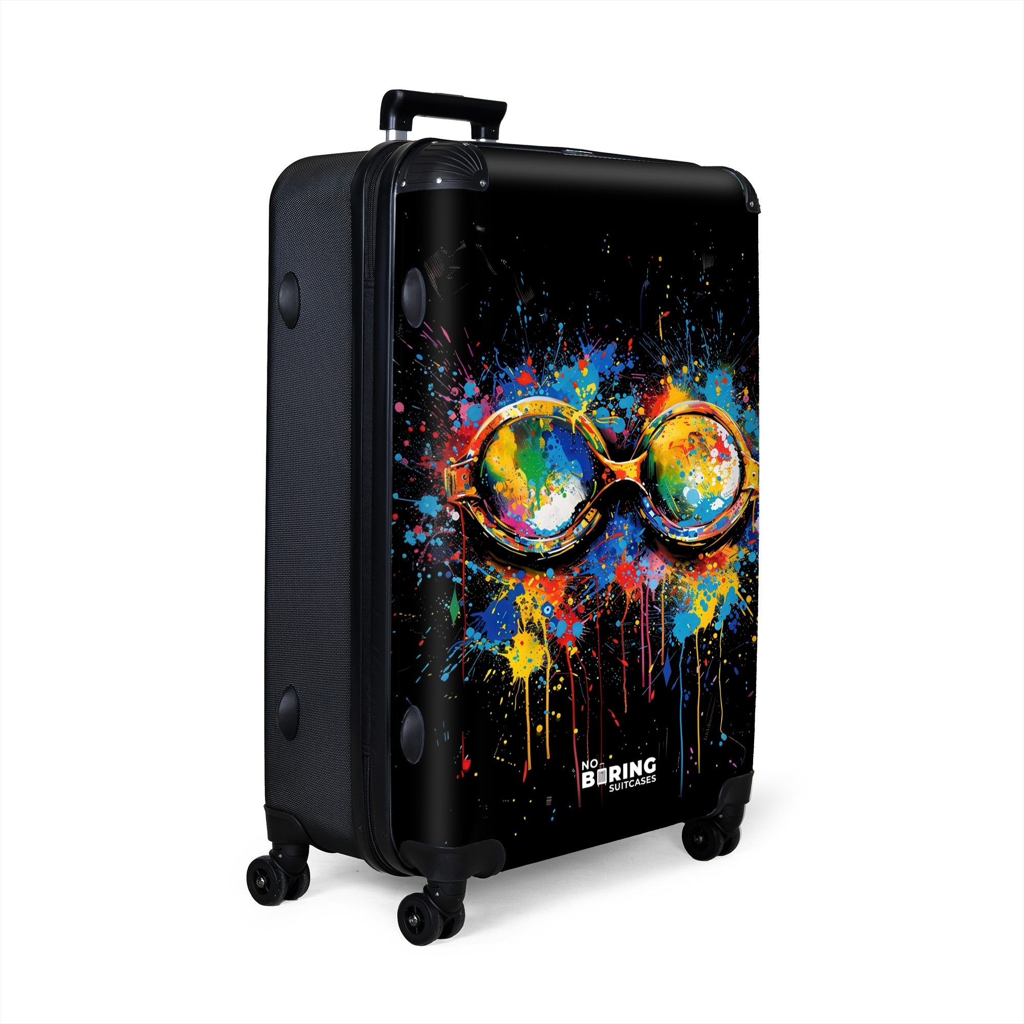 NoBoringSuitcases.com© Hartschalen-Trolley Schwimmbrille mit Graffiti 77 günstig online kaufen