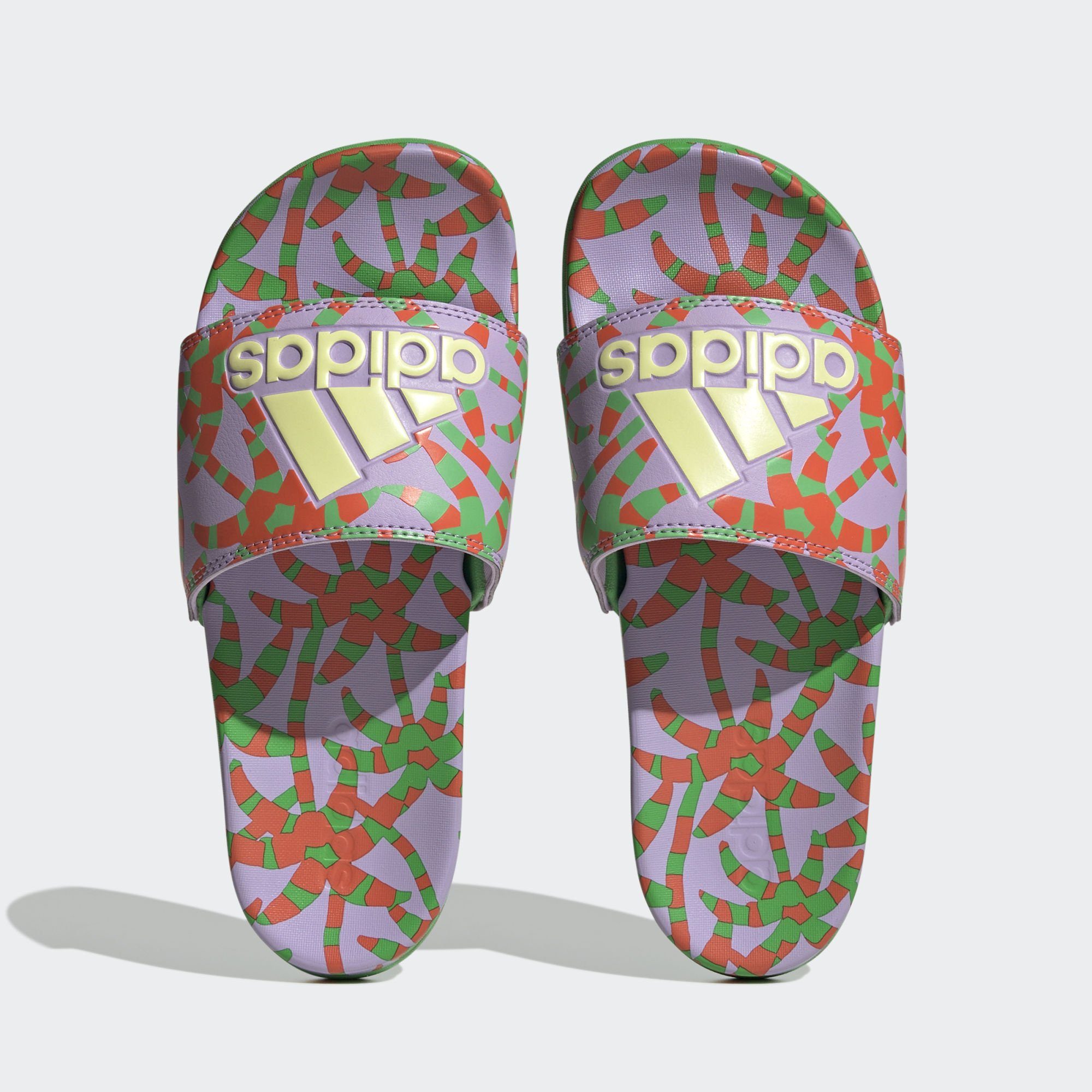 COMFORT Semi Citrine Glow / Badesandale SANDALE ADILETTE Sportswear adidas Green Pearl / Flash Purple S14