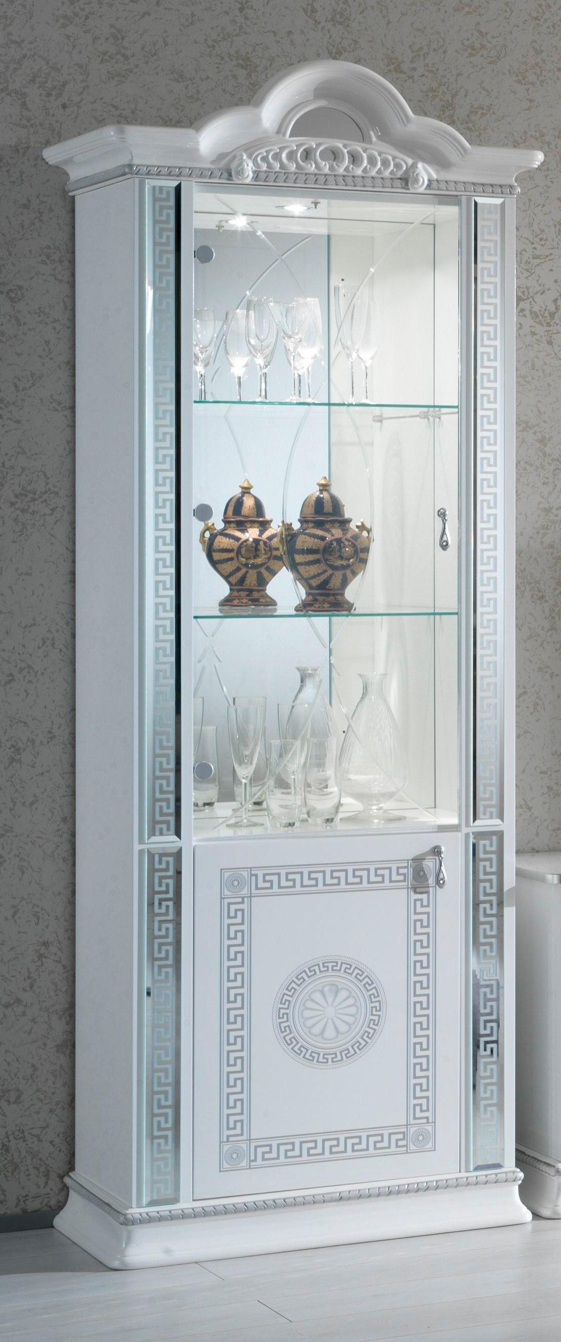 Xlmoebel Vitrine Luxuriöser Holzschrank im italienischen Stil mit Glasfront Made in Europa