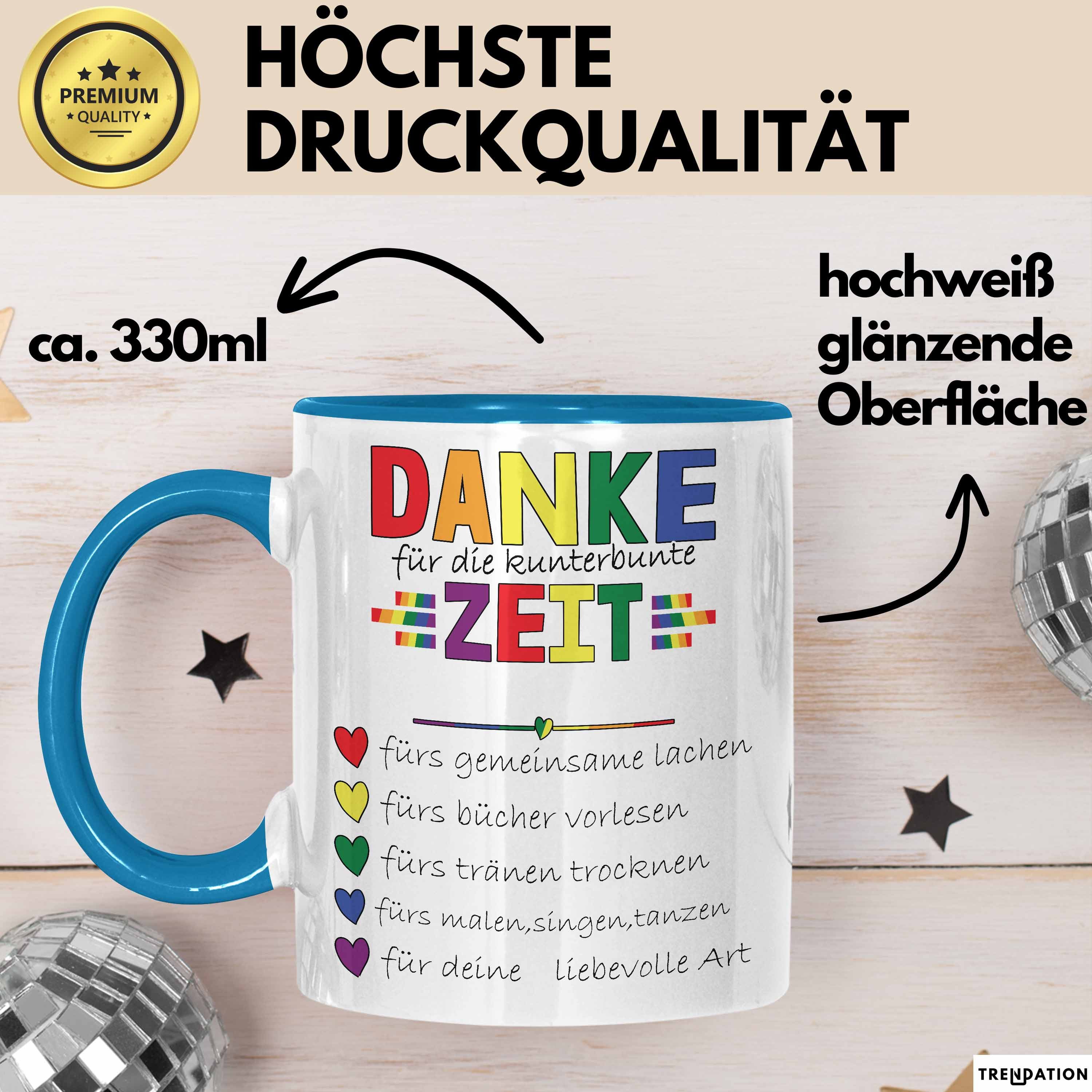 Trendation Tasse Erzieherin Abschiedsgeschenk Tasse Abschied Kindergarten Geschenkidee