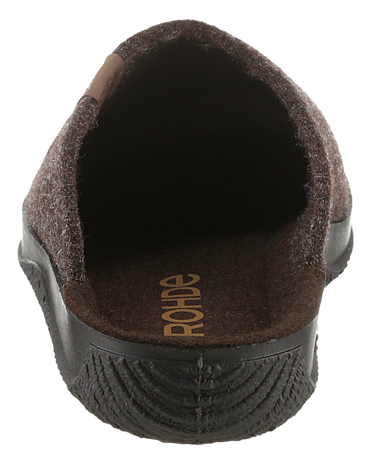 Rohde SOLTAU-H Pantoffel Hausschuh, Schlappen, Clog mit seitlichem Label
