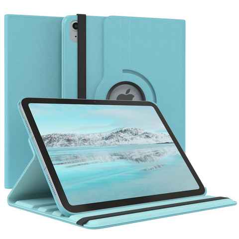 EAZY CASE Tablet-Hülle Rotation Case für Apple iPad 10. Gen. (2022) 10,9 Zoll, Schutzasche für Tablets Flipcase Hülle Kratzschutz Displayschutz Blau