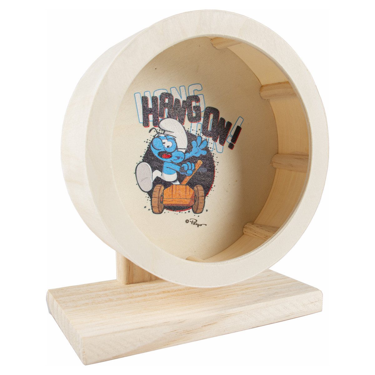 Tierlaufrad Nager Laufrad "Die Schlümpfe" Clumsy