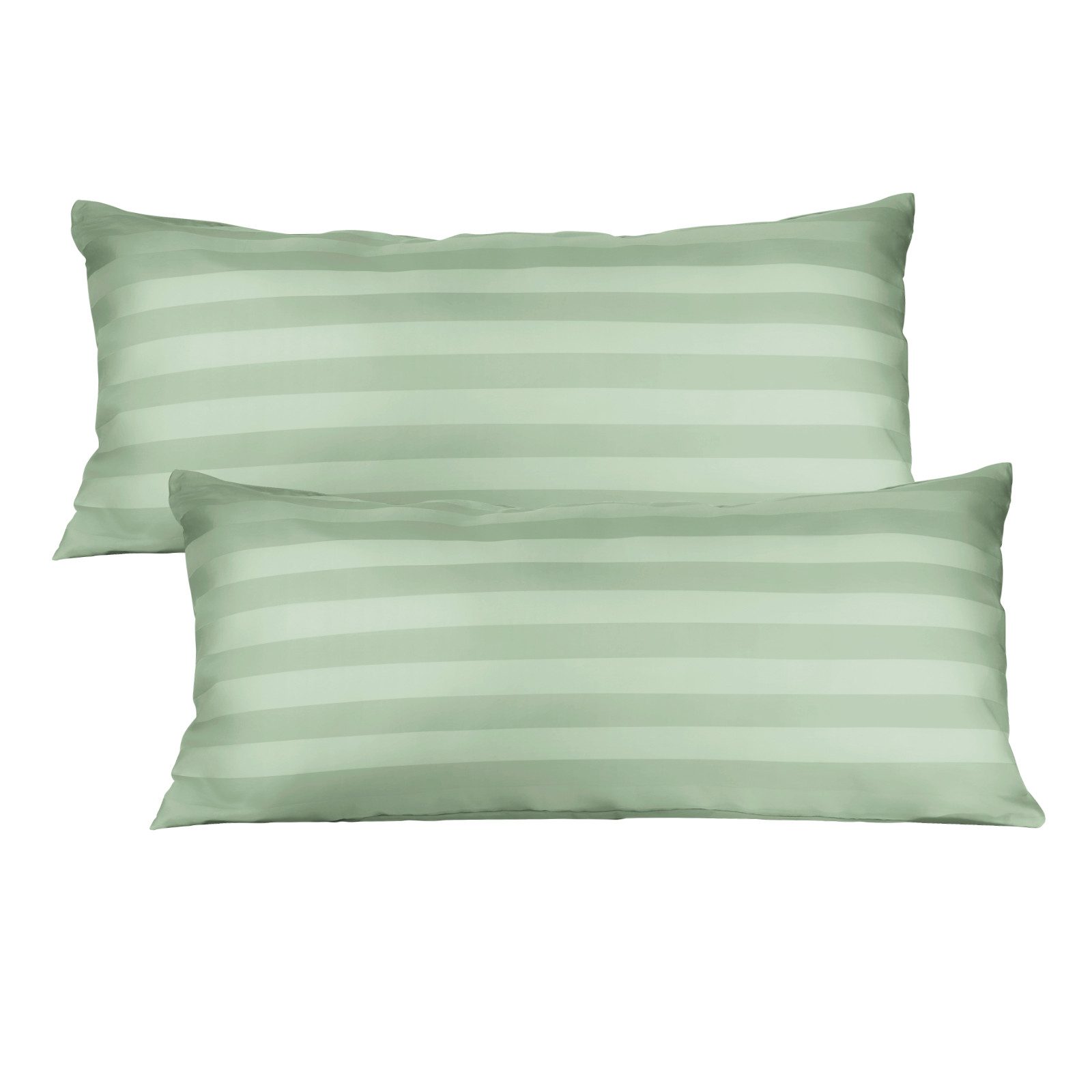 KEAYOO Kissenbezüge Satin Kissenbezug, (2 Stück), 100% Baumwolle mit Reißve günstig online kaufen