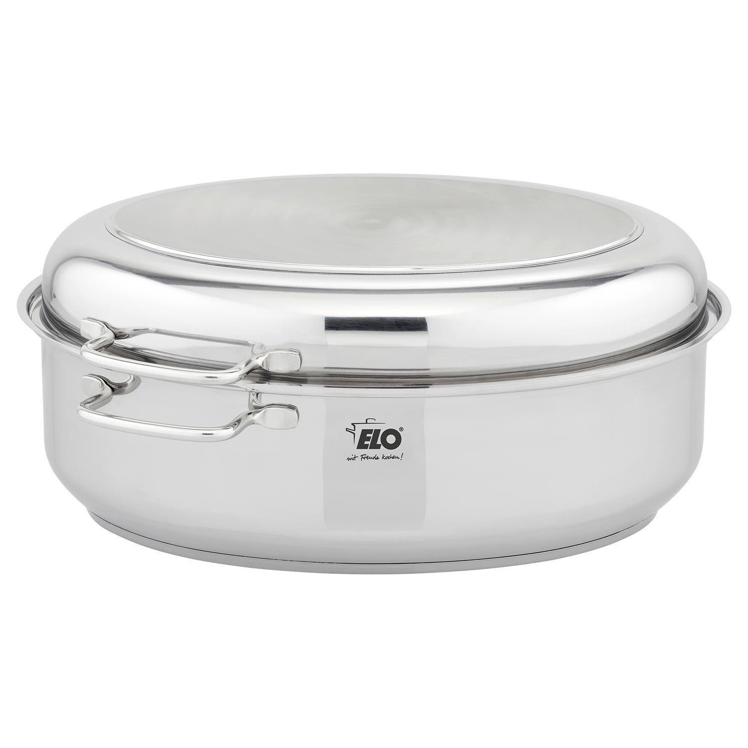 Elo Bräter BELLA GUSTO, 7 Liter, mit Deckel, Grilleinsatz, Edelstahl