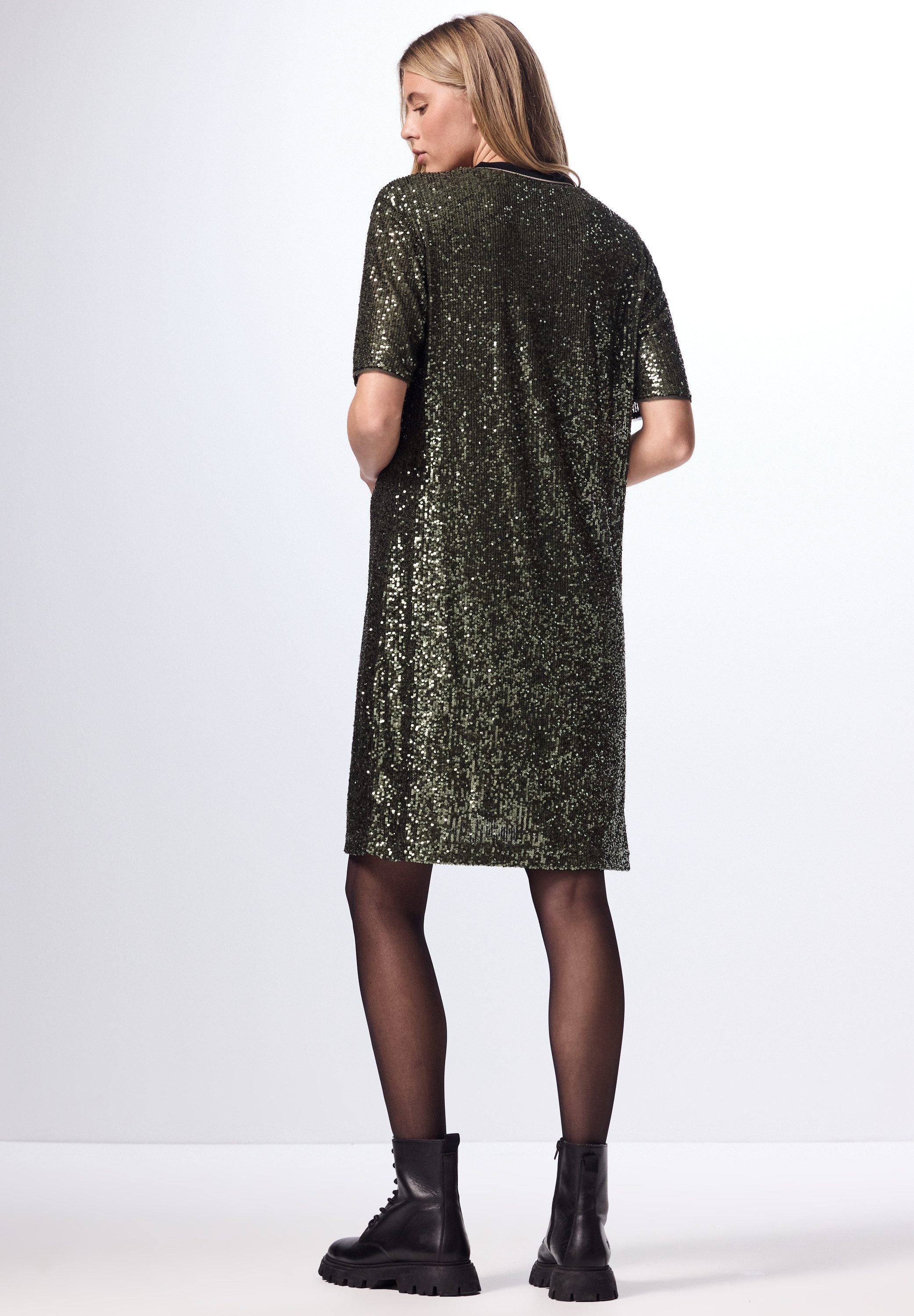 STREET ONE STUDIO Shirtkleid, mit Rundhalsausschnitt günstig online kaufen