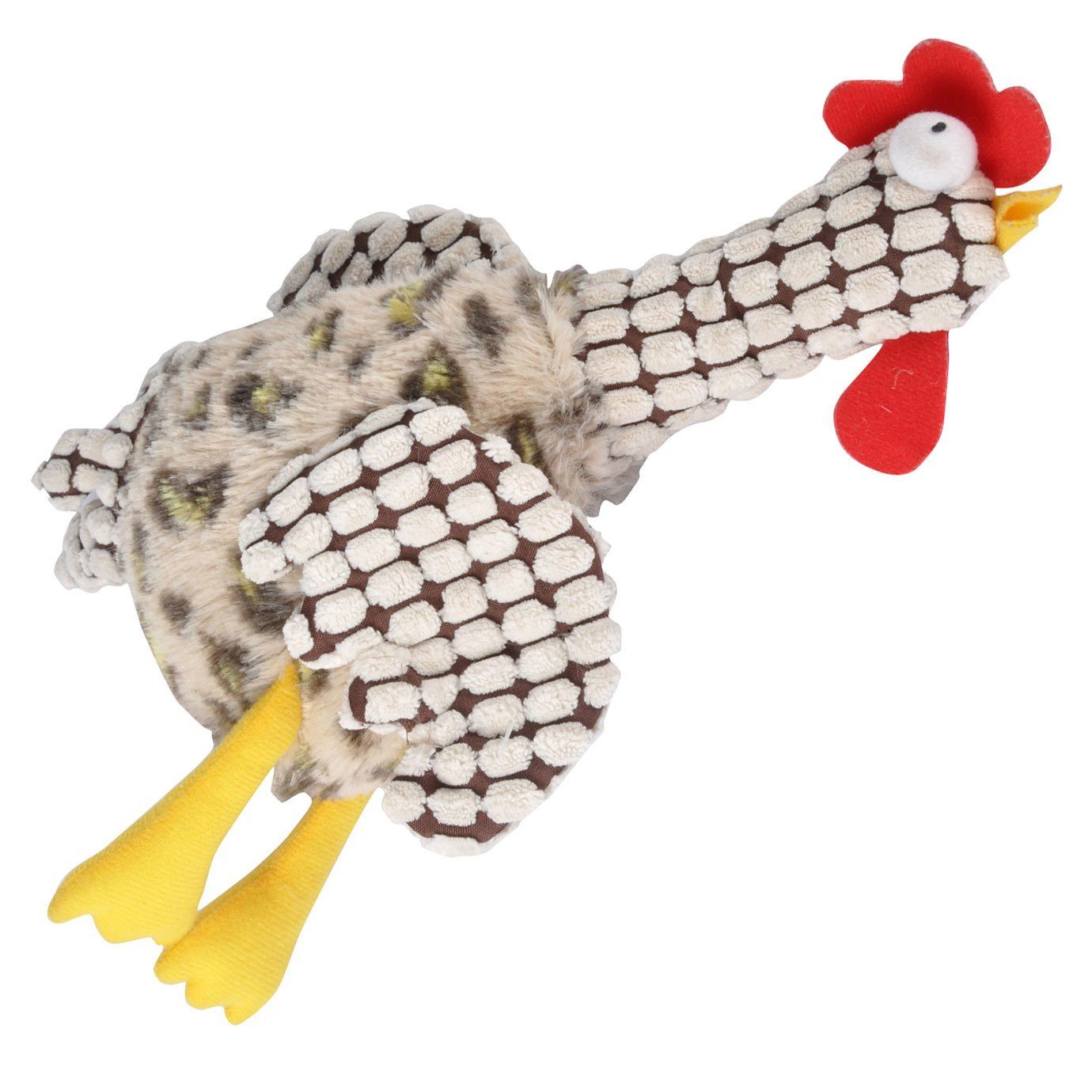 Love Story Kauspielzeug Hundespielzeug HAHN, 30 cm, braun-weiß
