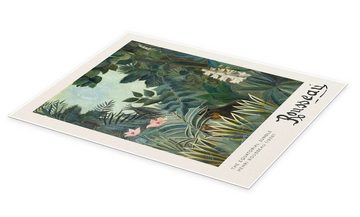 Posterlounge Poster Henri Rousseau, Der äquatoriale Dschungel, Wohnzimmer Modern Malerei