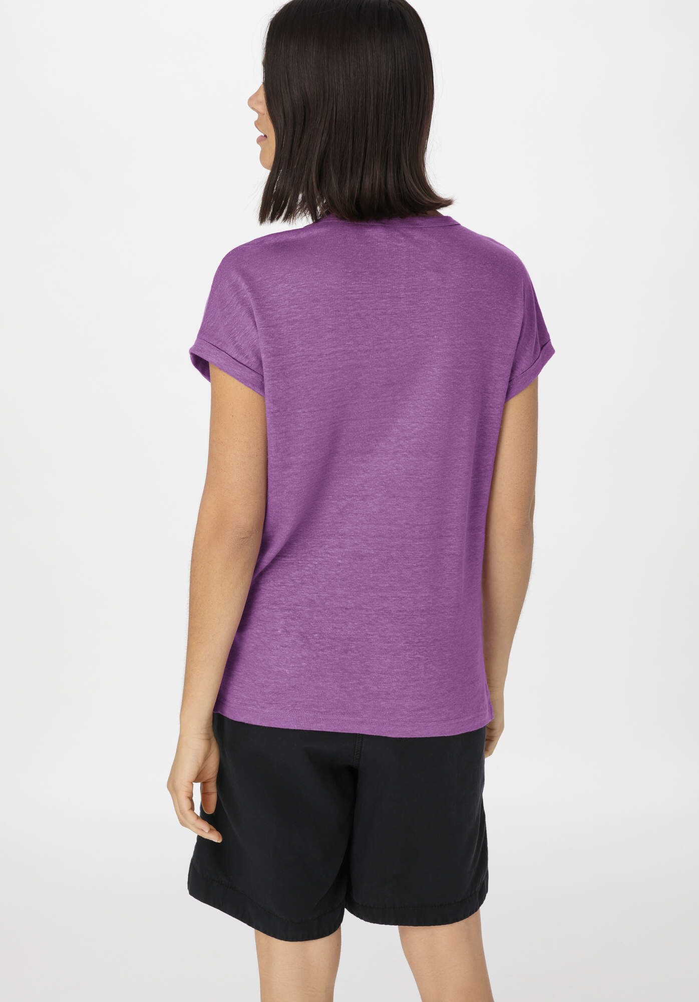 Hessnatur T-Shirt Regular aus reinem Leinen (1-tlg)