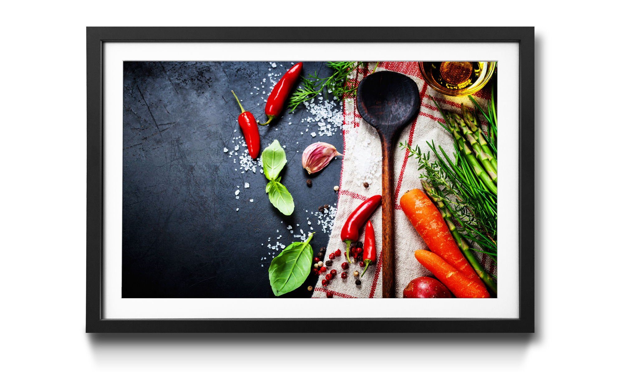 Pleasure, Größen Bild mit Wandbild, 4 in WandbilderXXL erhältlich Cooking Kochen, Rahmen