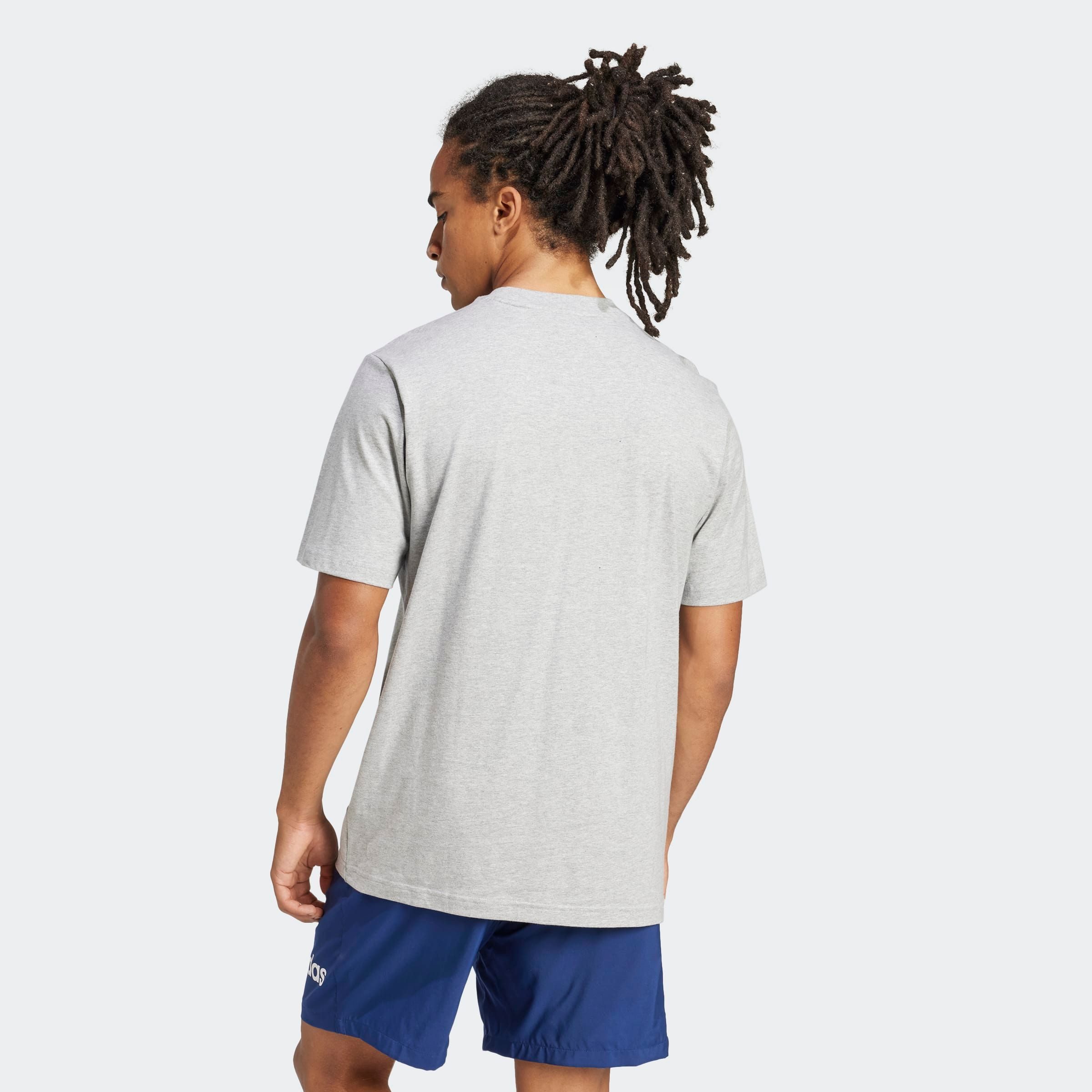 adidas Sportswear T-Shirt M LIN SJ T überschnittene Schultern, Kurzarmdesign, aus Baumwolljersey