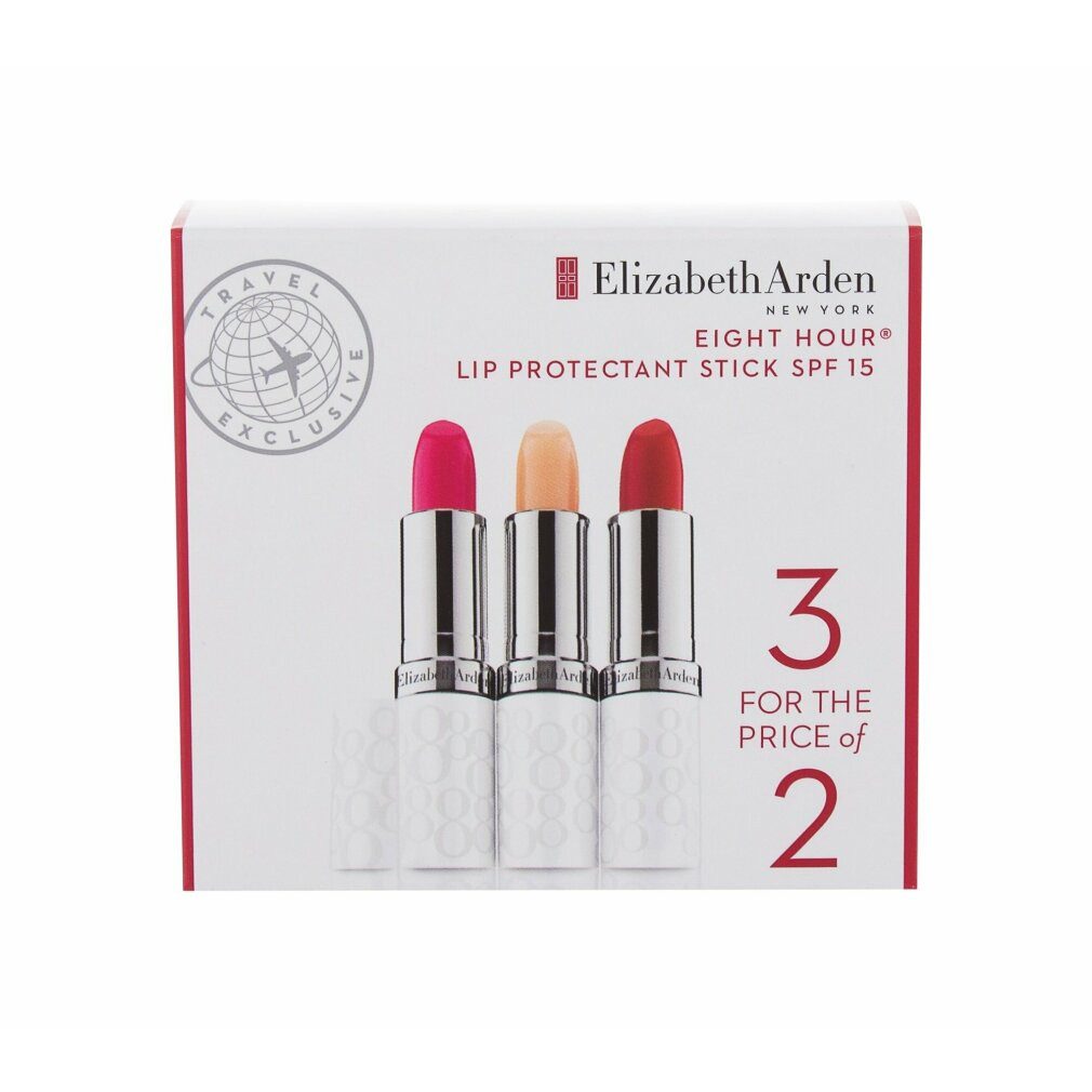 Elizabeth Arden Lippenstift Elizabeth Arden Eight Hour Cream Lip Protectant Geschenkset 3 x 3.7g