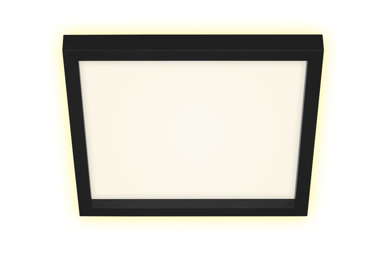 Briloner Leuchten Deckenleuchte Briloner LED Panel Cadre schwarz 29,3 x 29,3 cm, Inkl. Leuchtmittel, Nicht dimmbar nicht Smart Home-fähig ohne Bewegungsmelder