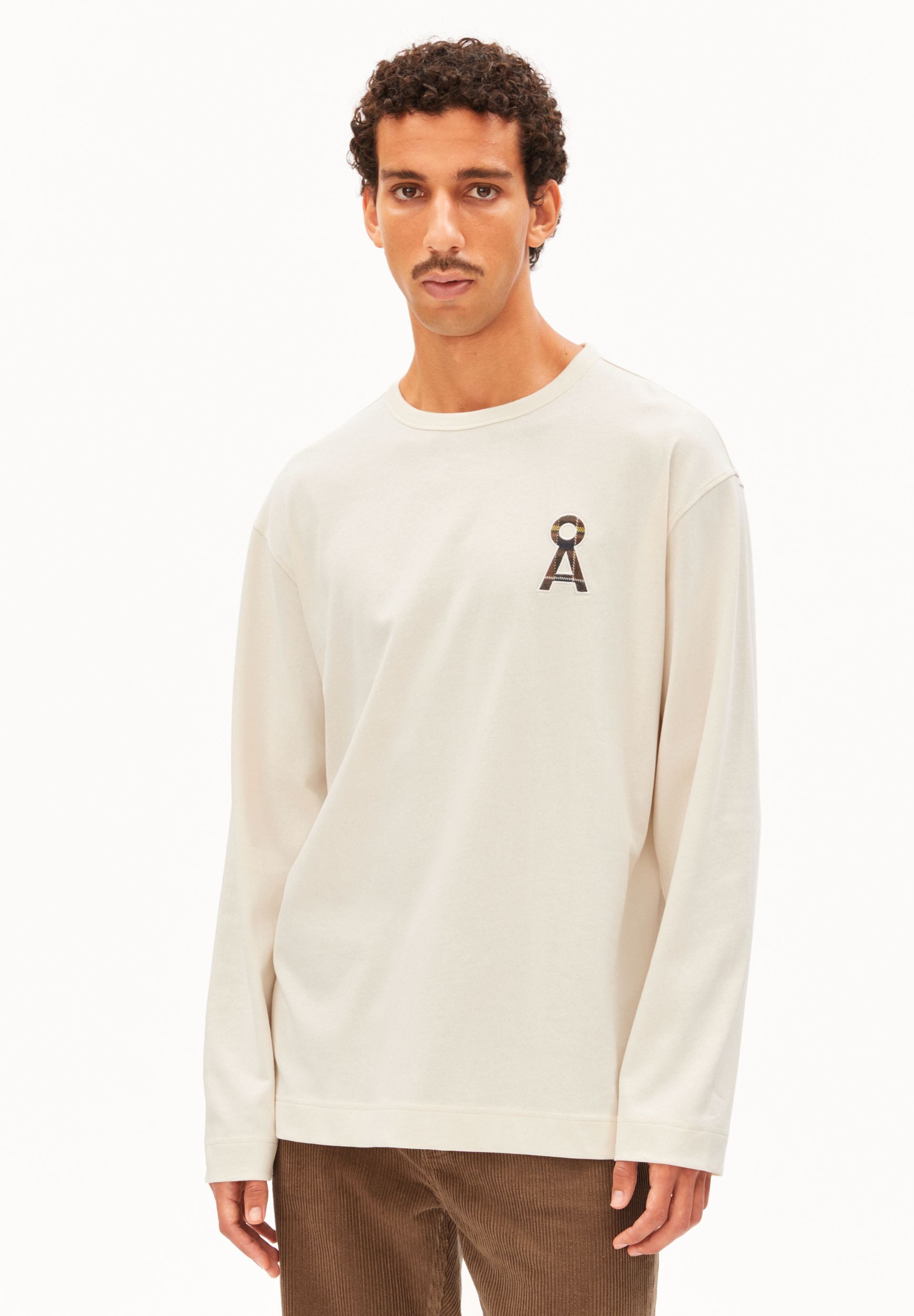 Armedangels Longsleeve MAARKOS Å LOGO Longsleeve aus Bio-Baumwoll Mix Relaxed Fit