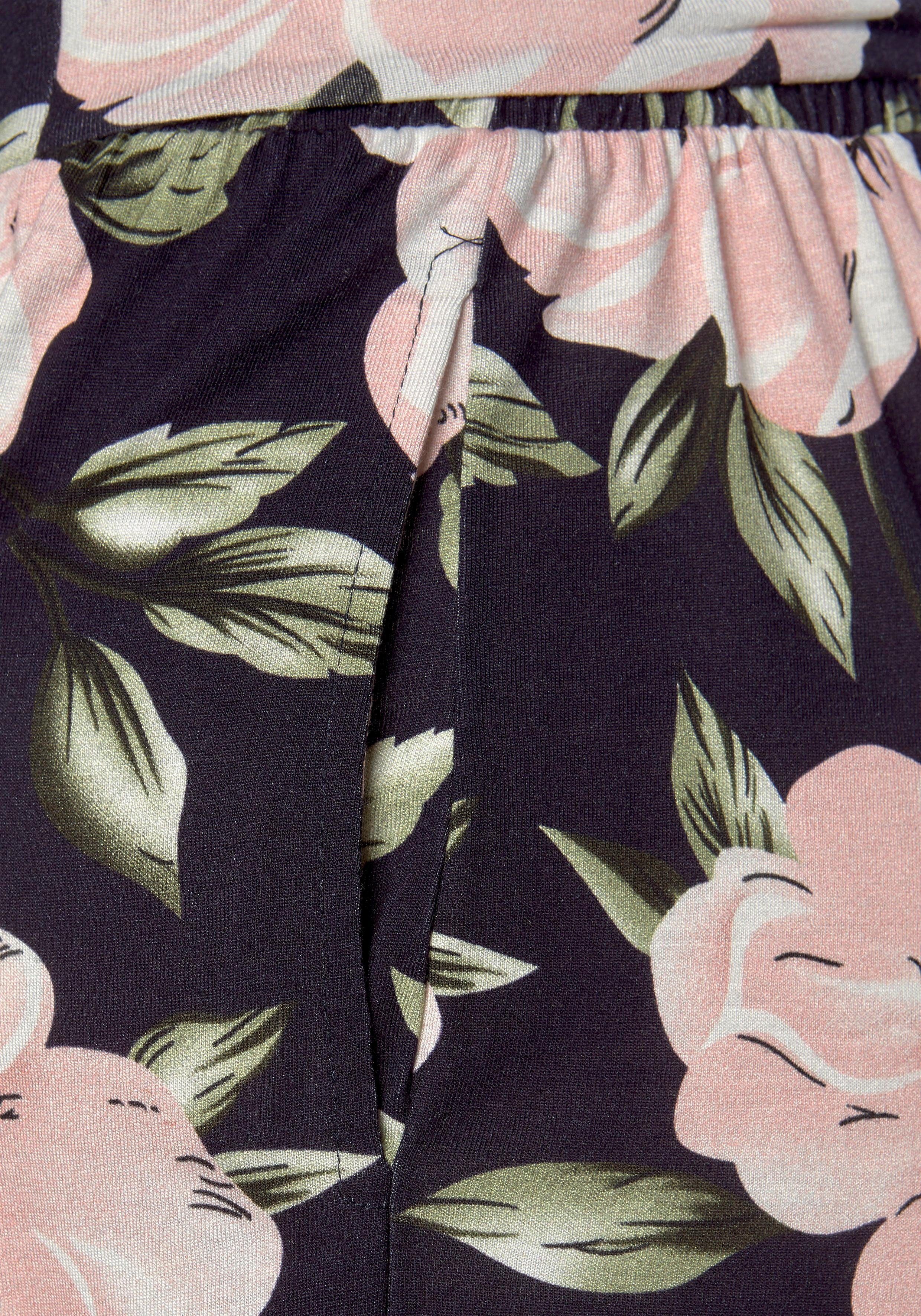 s.Oliver Shorts aus luftig-leichtem Viskosejersey Bindeband am Bund, Blumenprint, kurze Hose, Sommerhose, Schlupfhose – Bild 5 von 5