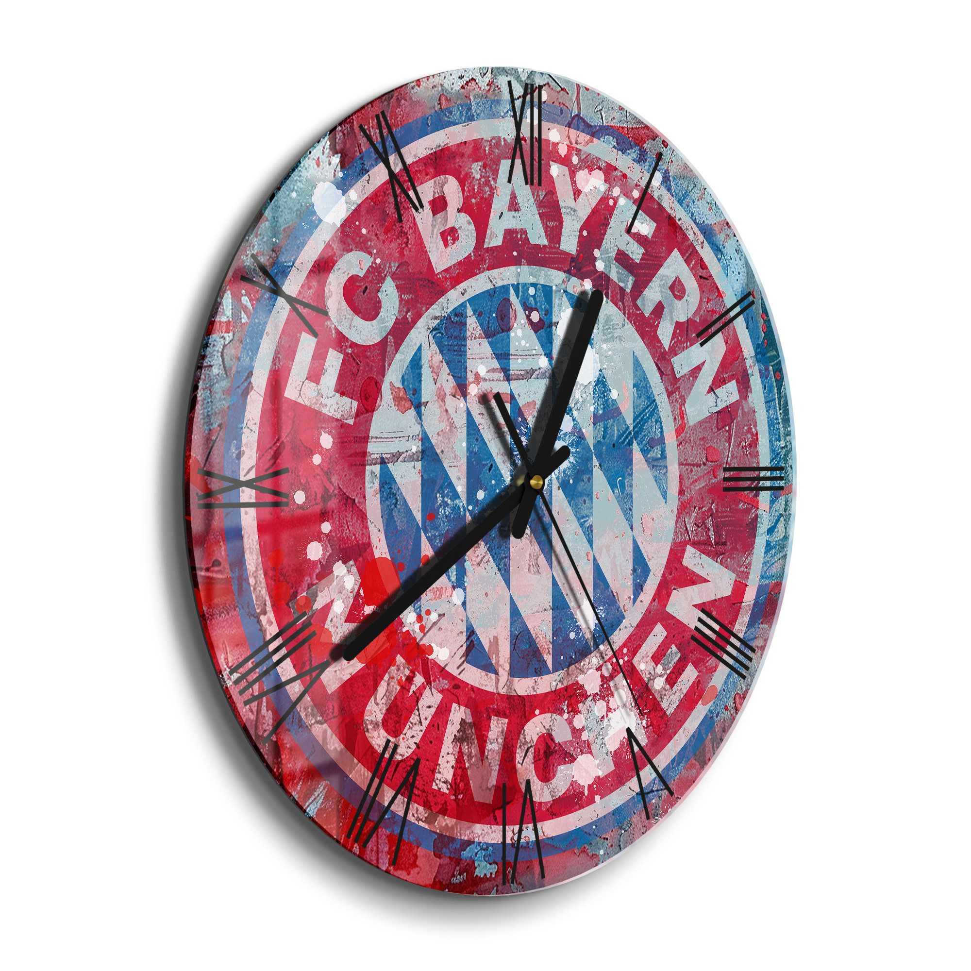DEQORI Wanduhr 'Wappen FC Bayern München' günstig online kaufen