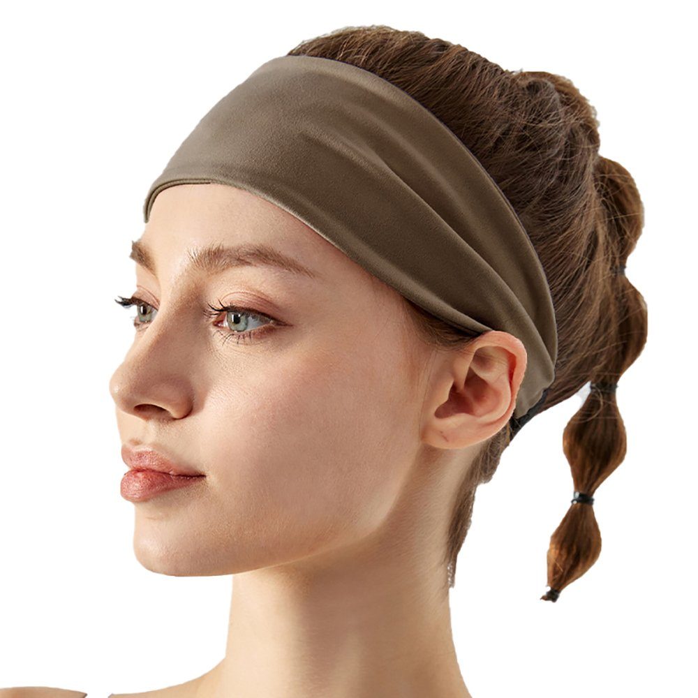SCOHEAD Haarband Fitness-Haarbündel Frauen, Atmungsaktives, Laufsport-Stirnband Schokolade Sport-Haarband Frauen, schweißabsorbierendes Stirnband